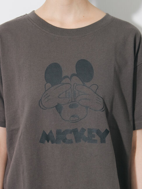 Samansa Mos2「【Disney】ミッキーマウス/プリントTシャツ」|Tシャツ・カットソー|