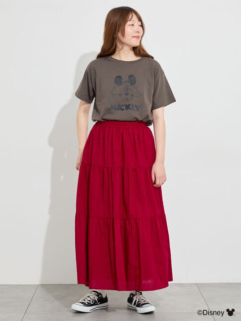 Samansa Mos2「【Disney】ミッキーマウス/プリントTシャツ」|Tシャツ・カットソー|