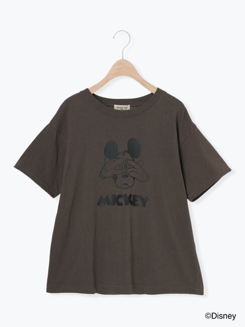 Samansa Mos2「【Disney】ミッキーマウス/プリントTシャツ」|Tシャツ・カットソー|