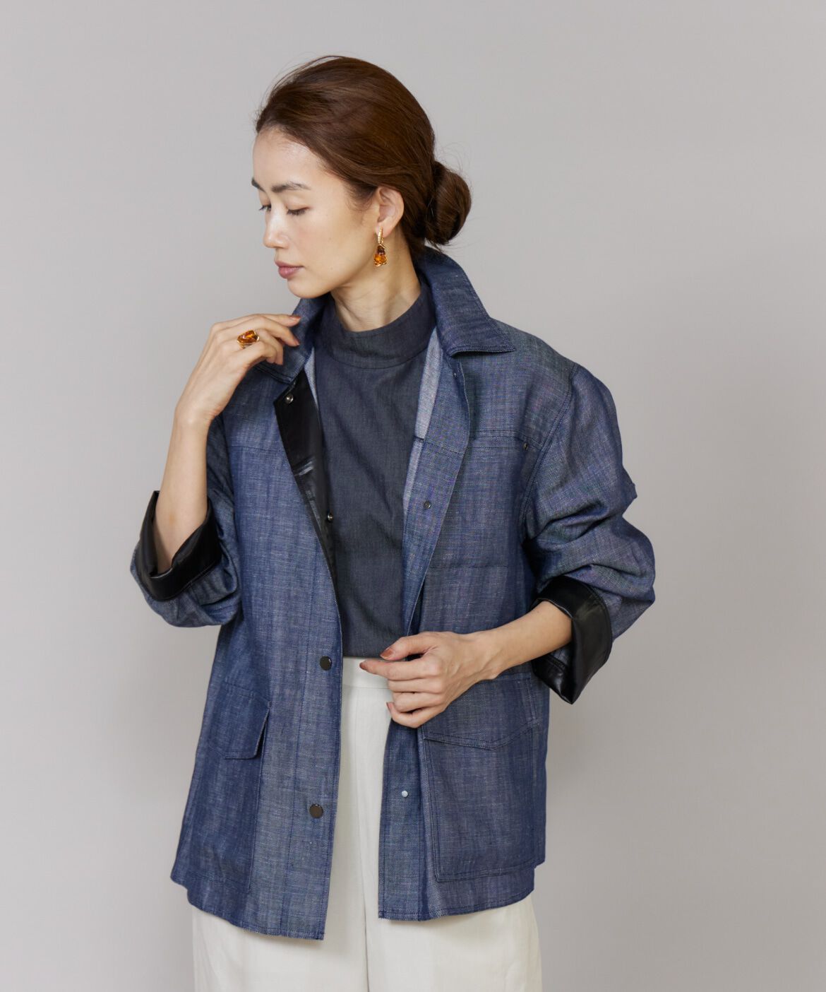 Le Souk「《大きいサイズ》オーバーサイズデニムジャケット」|その他|