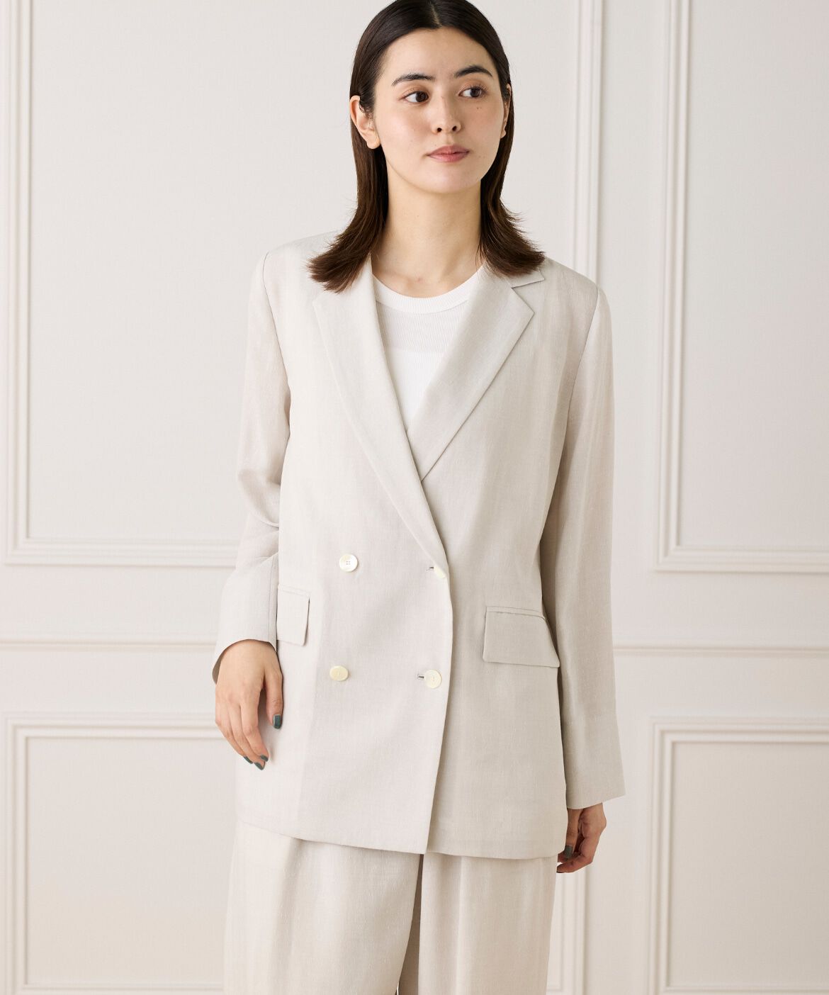 INED「《大きいサイズ》ダブルブレストジャケット《la veille by SUPERIOR CLOSET》」|その他|