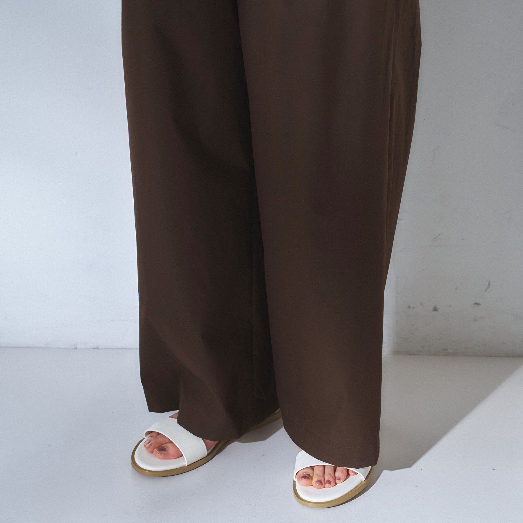 UNTITLED「【ウエストゴム】タフタワイドパンツ」|その他|