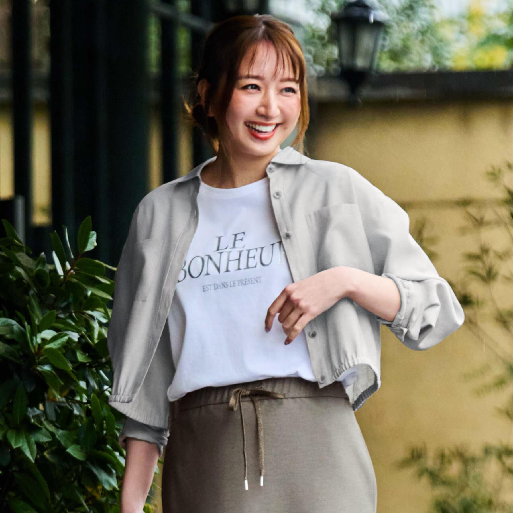 COUP DE CHANCE「【手洗い可／日本製】半袖ロゴTシャツ」|Tシャツ・カットソー|