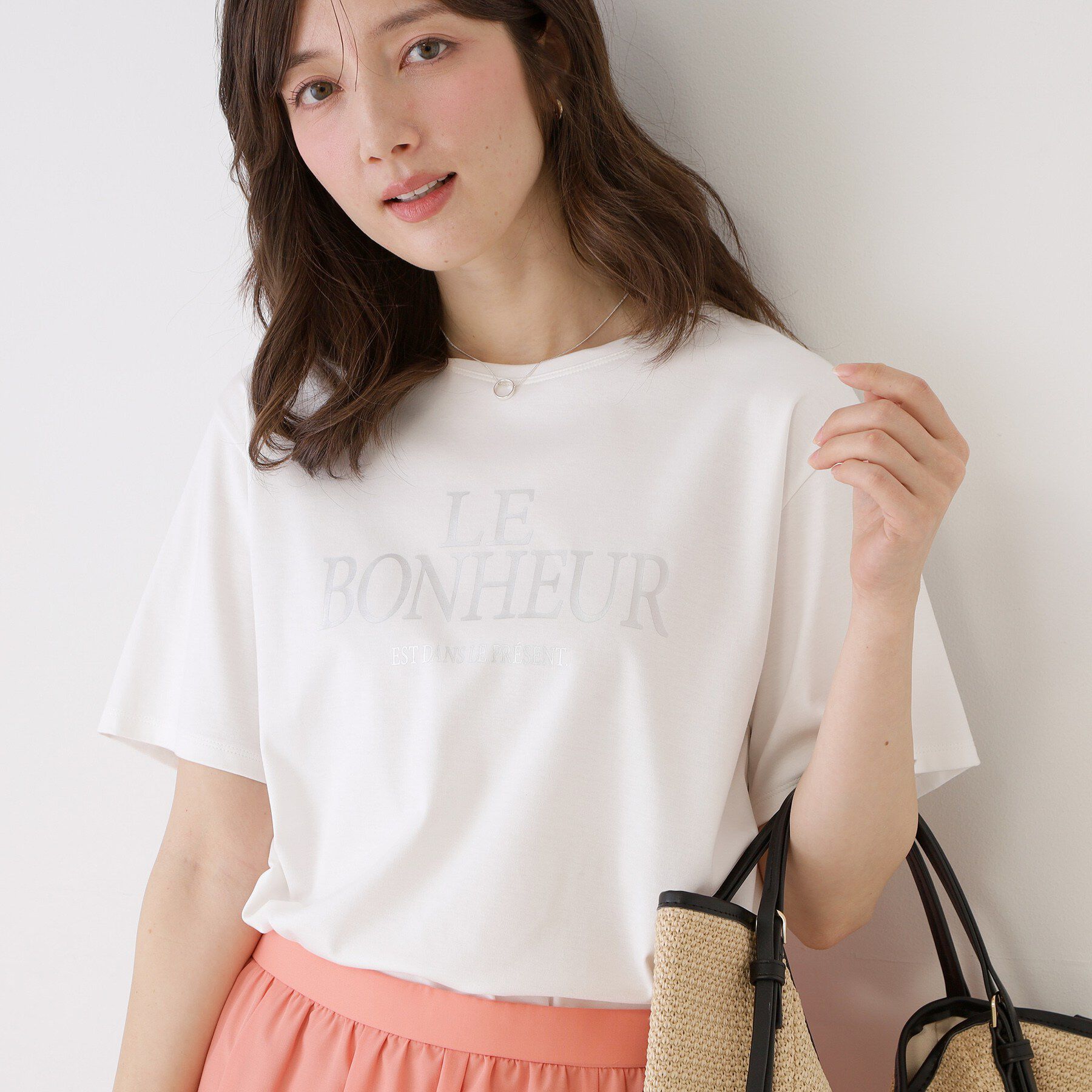 COUP DE CHANCE「【手洗い可／日本製】半袖ロゴTシャツ」|Tシャツ・カットソー|