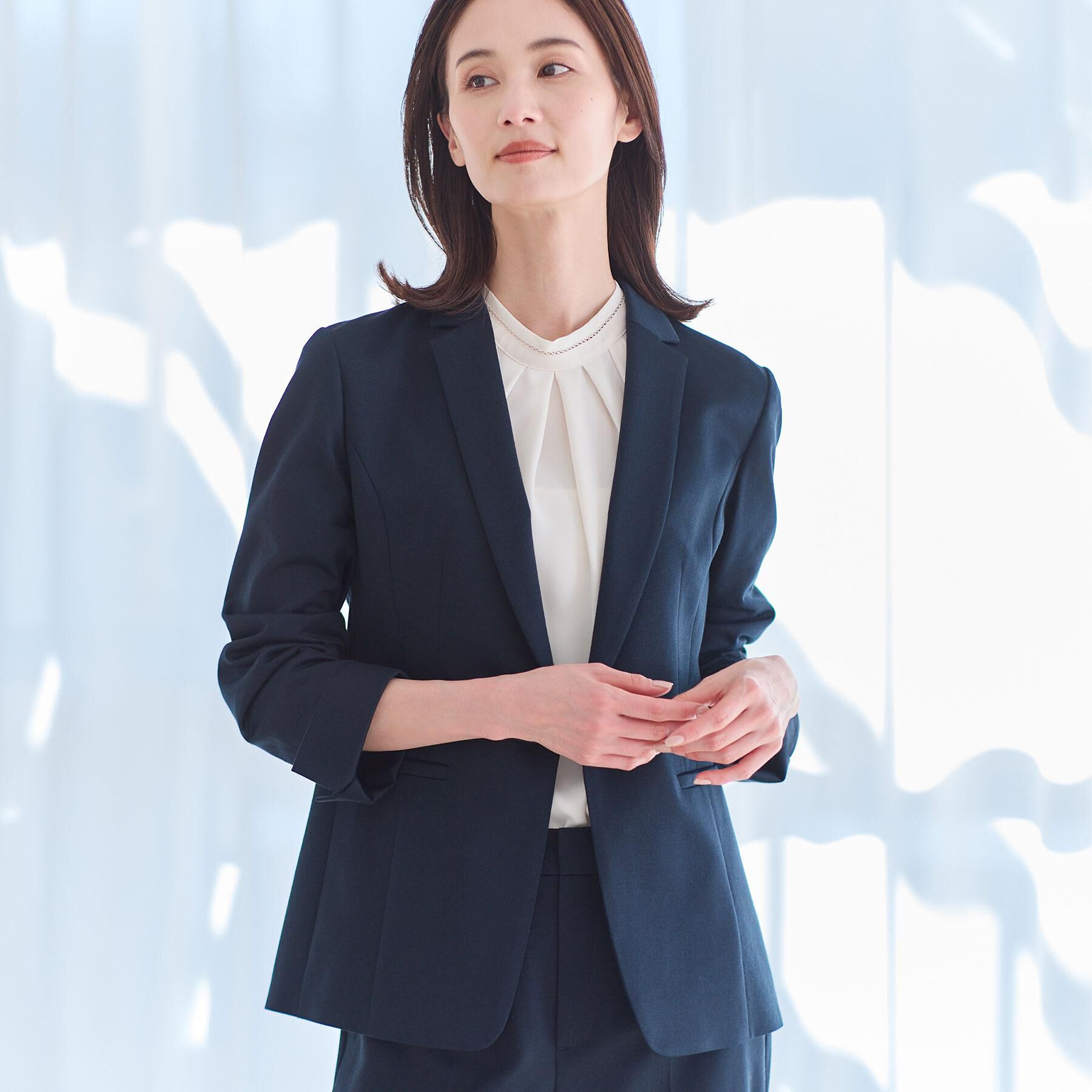Reflect「【SS-4Lサイズ／UVカット／接触冷感】匠ジャケット／ロングテーラード」|テーラードジャケット|