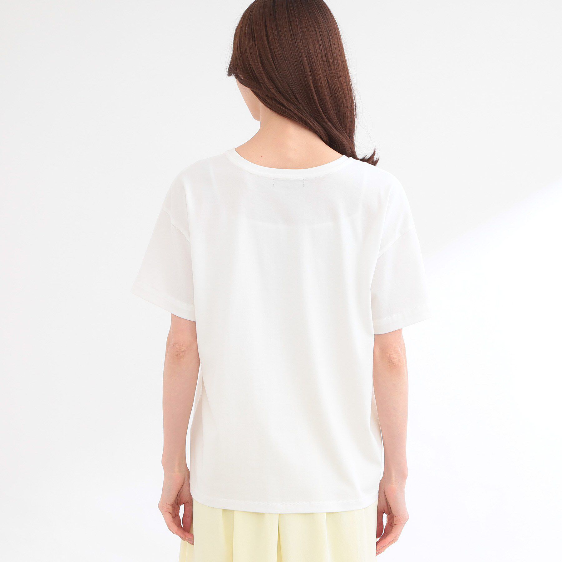 Reflect「【接触冷感】ラインアート刺繍Tシャツ」|Tシャツ・カットソー|