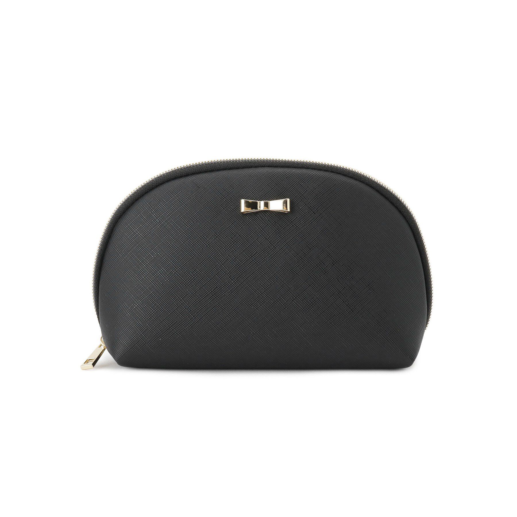 grove「ラウンドリボンポーチ」|ポーチ|ブラック(019)