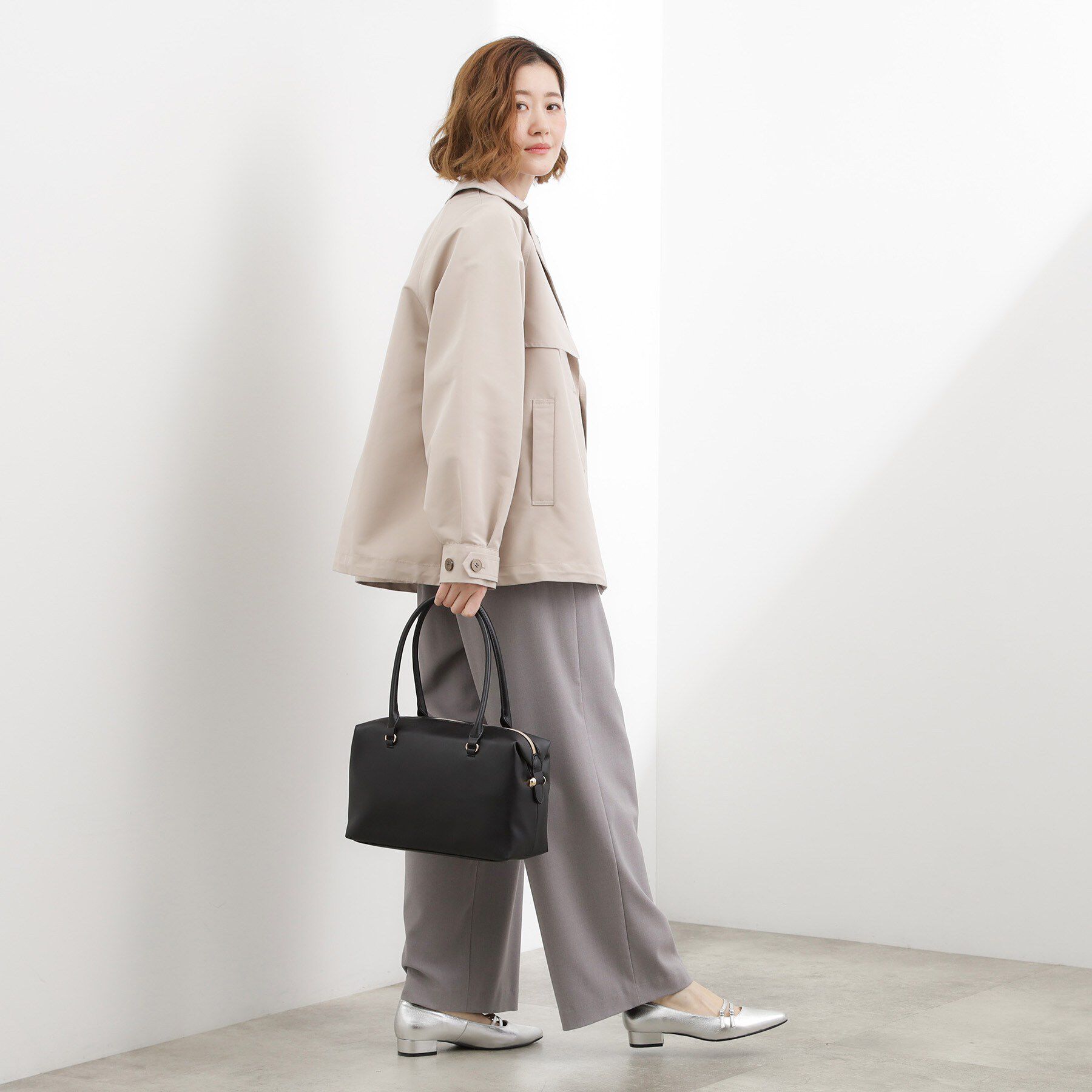 grove「ロングハンドルボストン」|ボストンバッグ|
