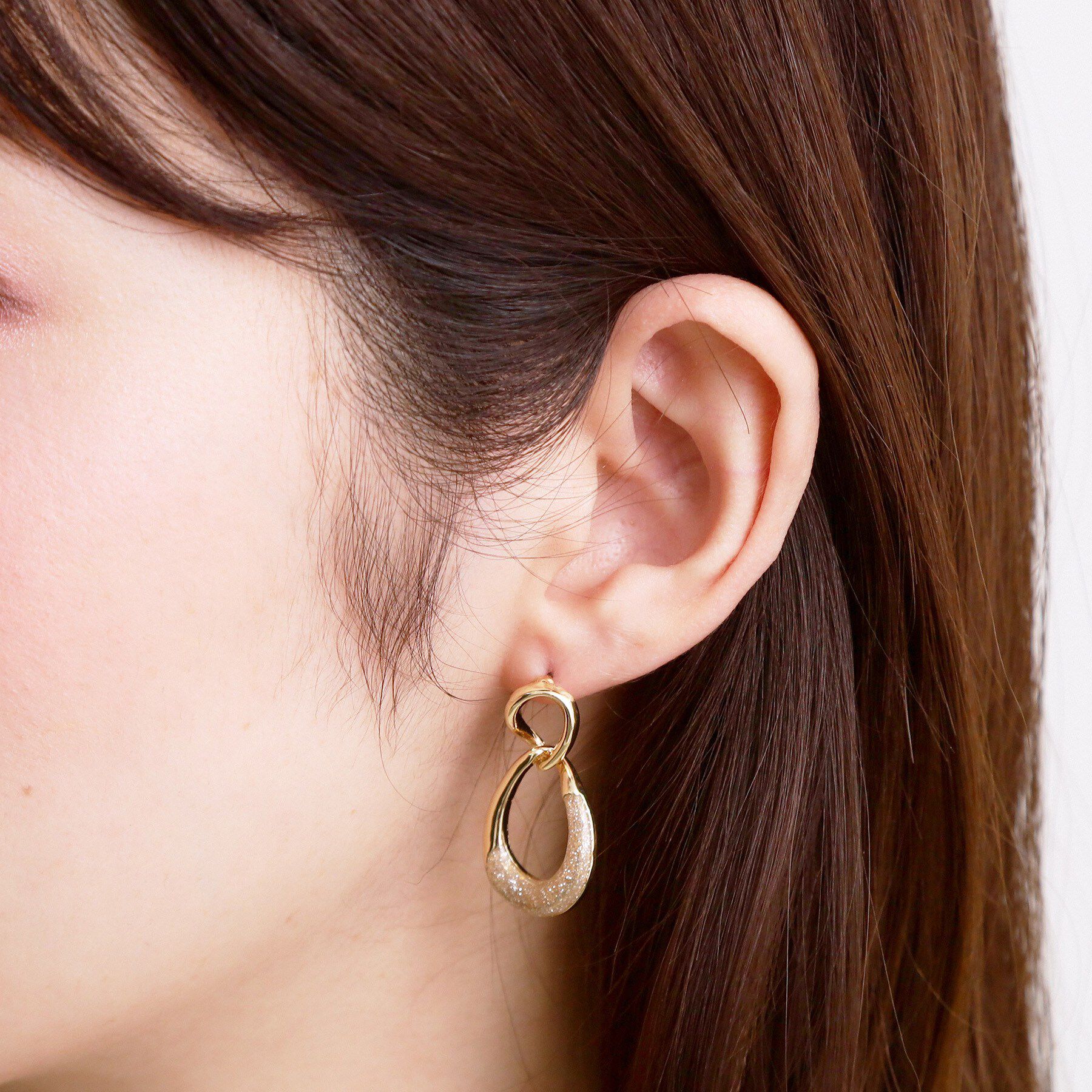 grove「オーバルラメエポピアス」|ピアス|
