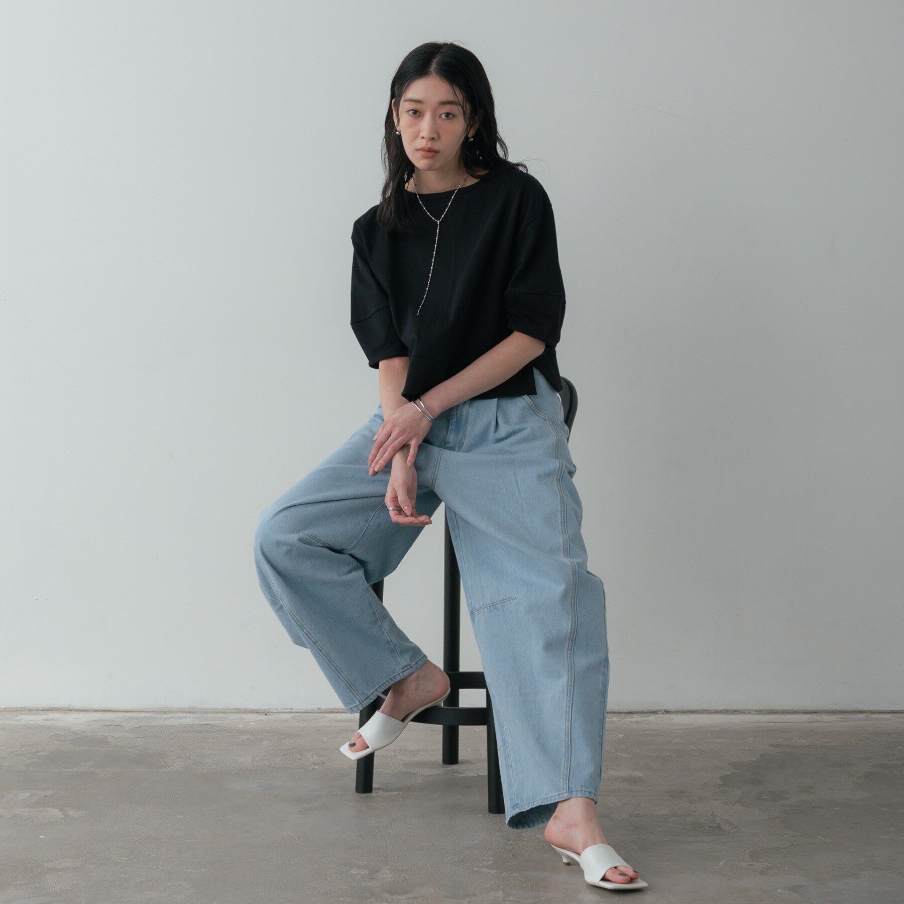 GALLEST「ハーフスリーブフォルムカットソー【再入荷／マシンウォッシュ／接触冷感】」|Tシャツ・カットソー|