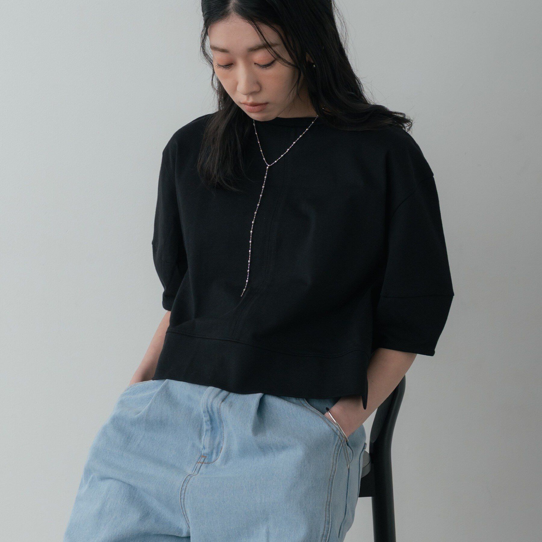 GALLEST「ハーフスリーブフォルムカットソー【再入荷／マシンウォッシュ／接触冷感】」|Tシャツ・カットソー|
