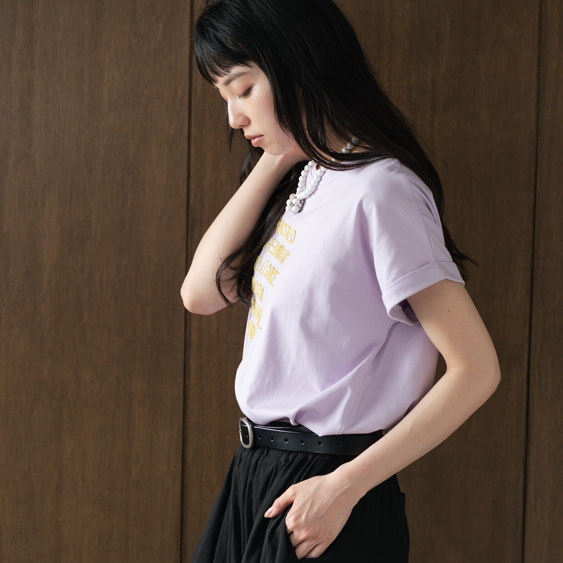 GALLEST「刺繍フレーズTシャツ【再入荷】」|Tシャツ・カットソー|