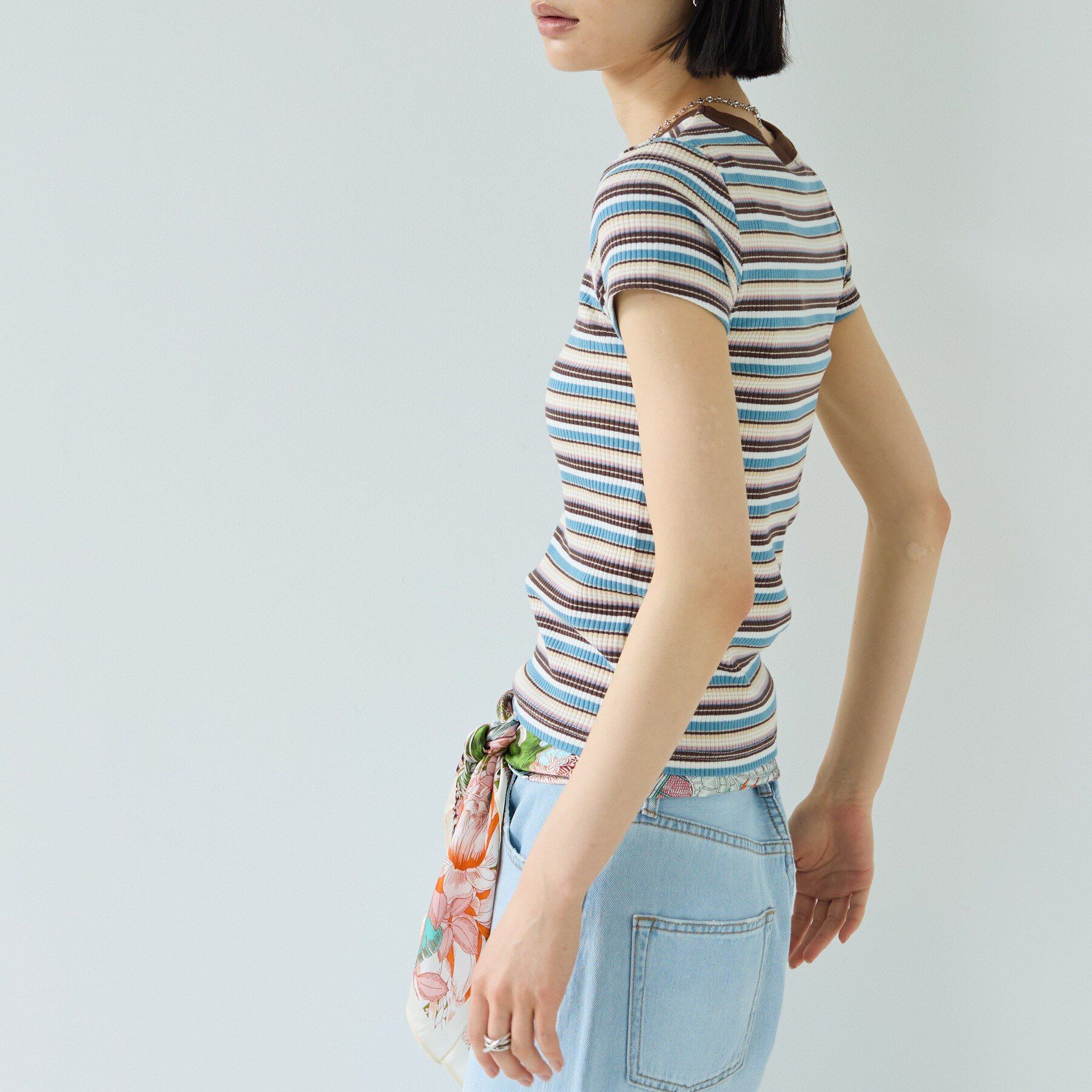 GALLEST「レトロボーダーTシャツ」|Tシャツ・カットソー|
