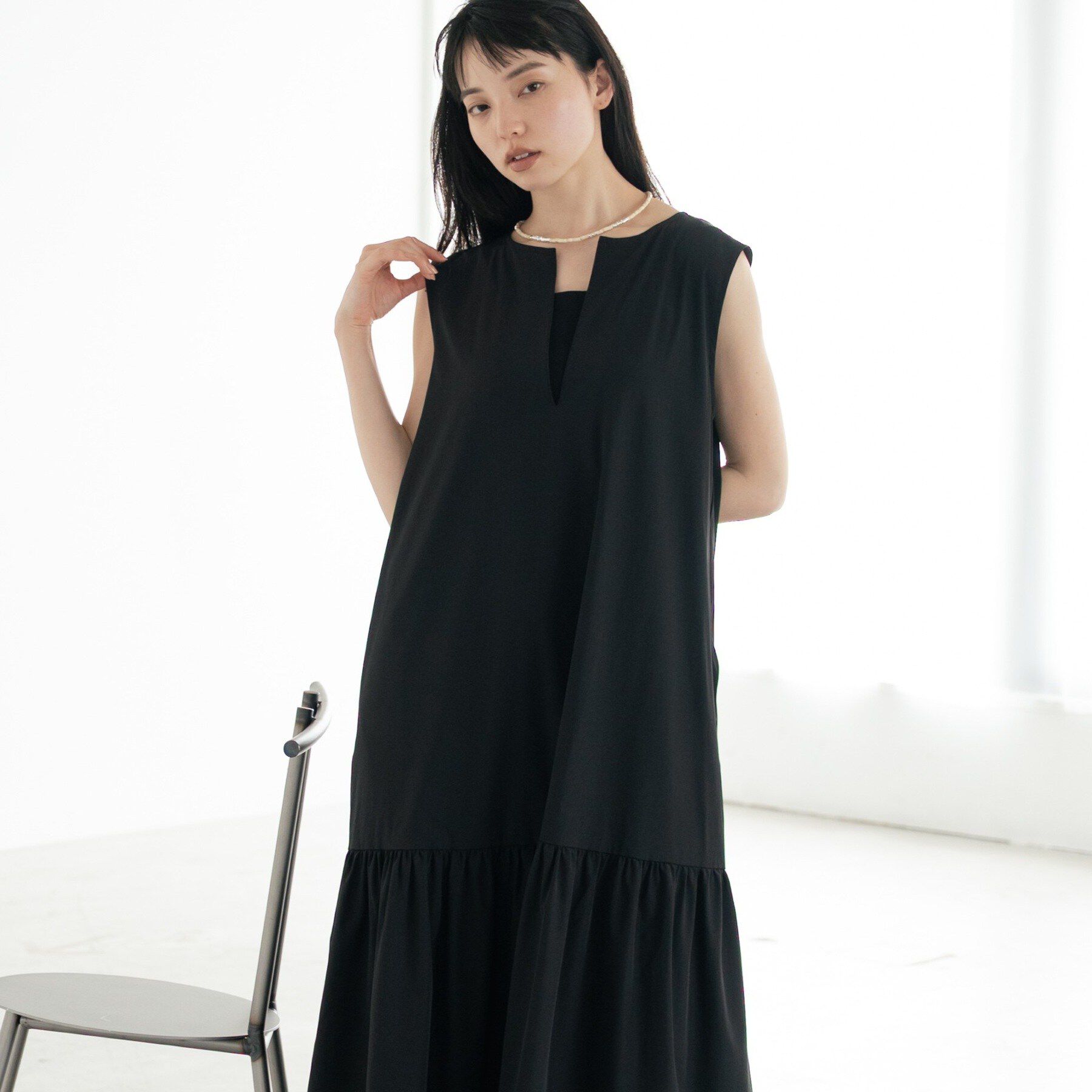 GALLEST「2WAYスキッパーワンピース【再入荷／接触冷感】」|ワンピース|ブラック(019)