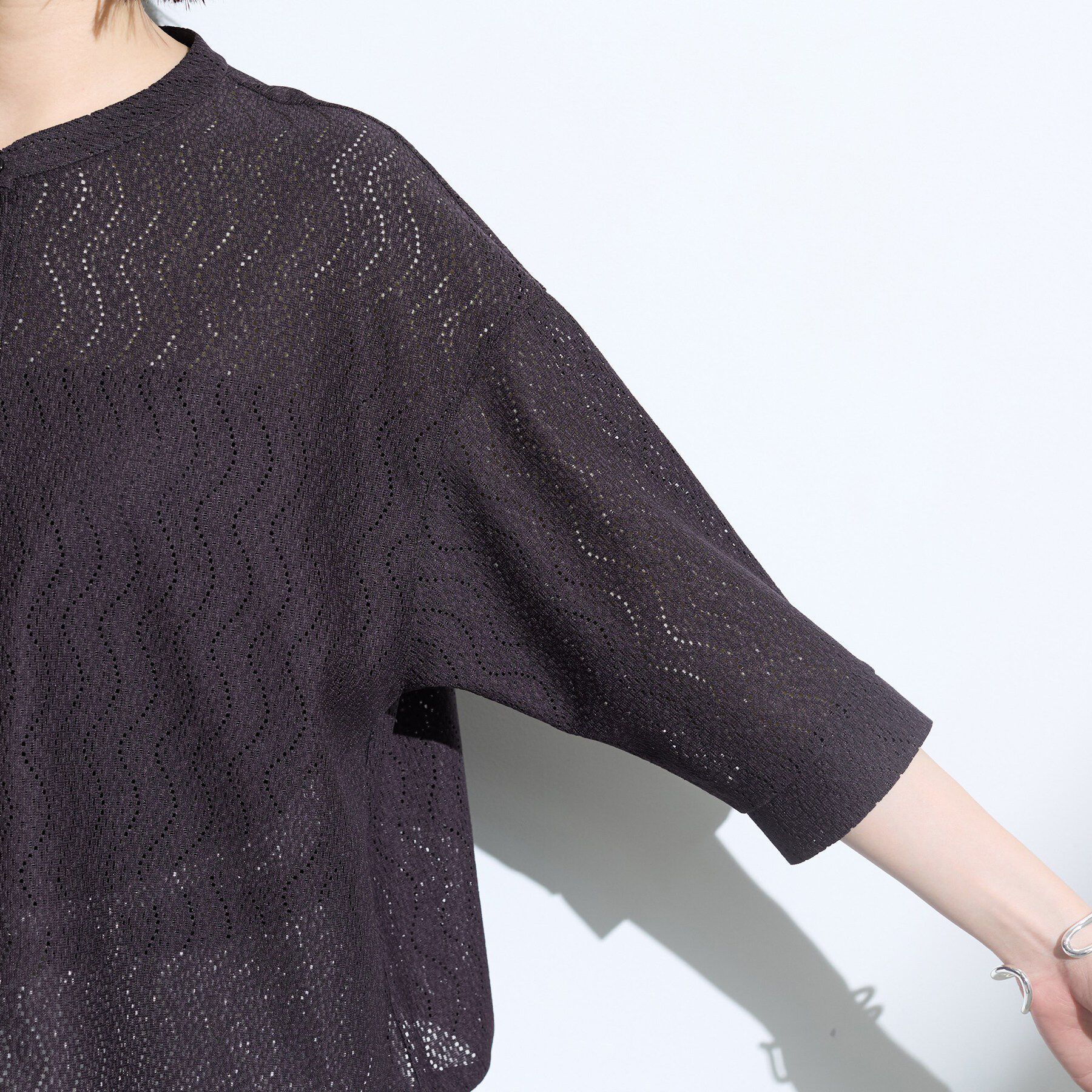 INDIVI「【さらっと素材／洗える】キカレースブラウス」|シャツ・ブラウス|
