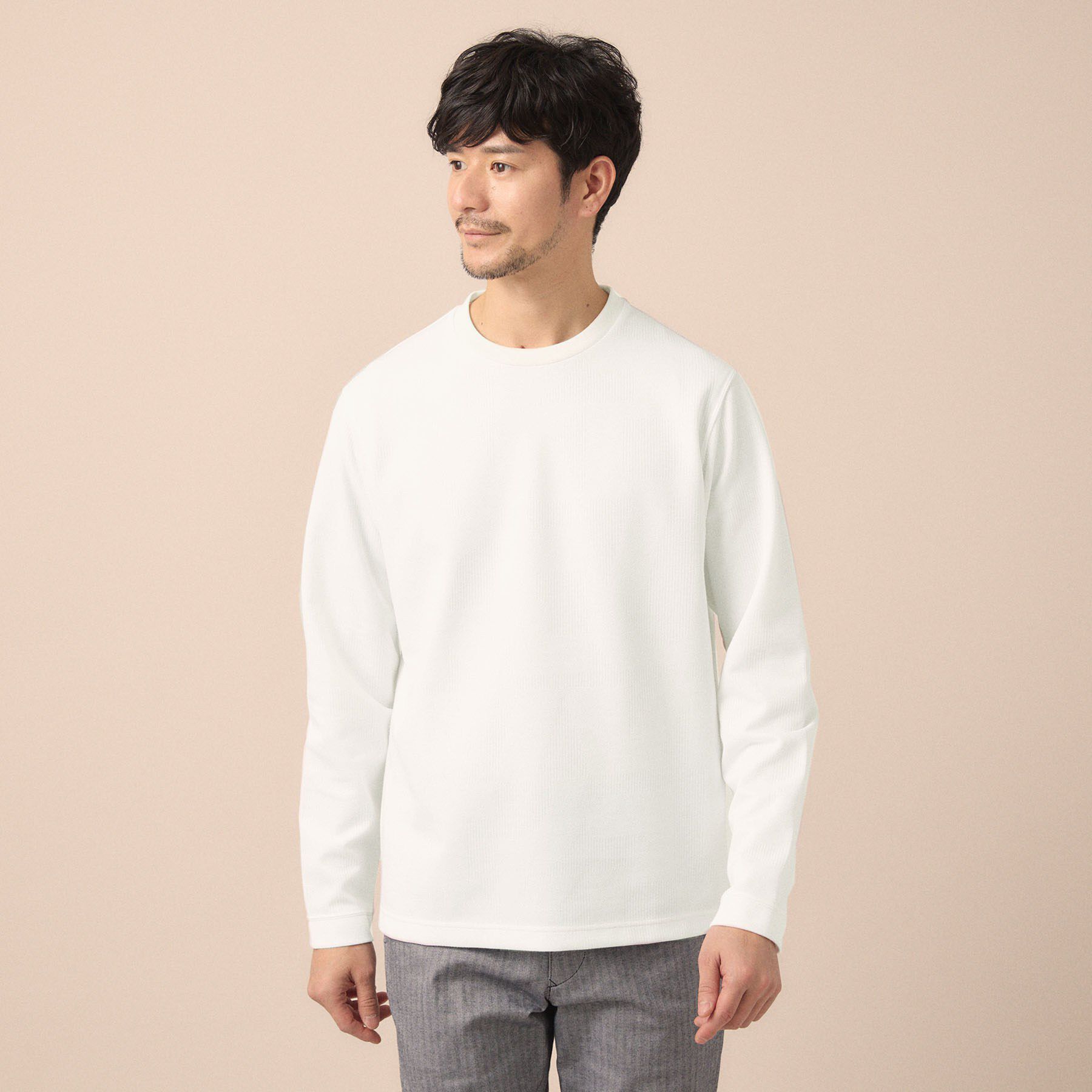 TAKEO KIKUCHI「【尾州ファブリック】ジャカードカットソー」|Tシャツ・カットソー|