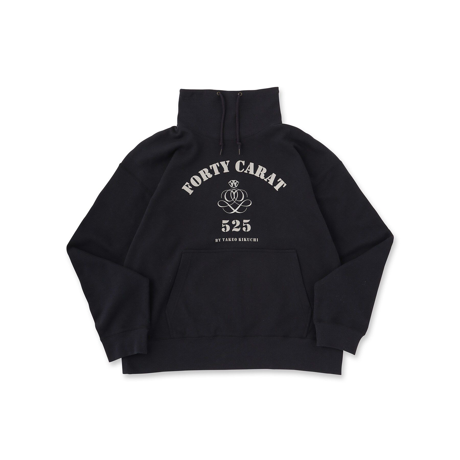 40CARATS&525「カレッジ風オフタートルジャージ」|パーカー|
