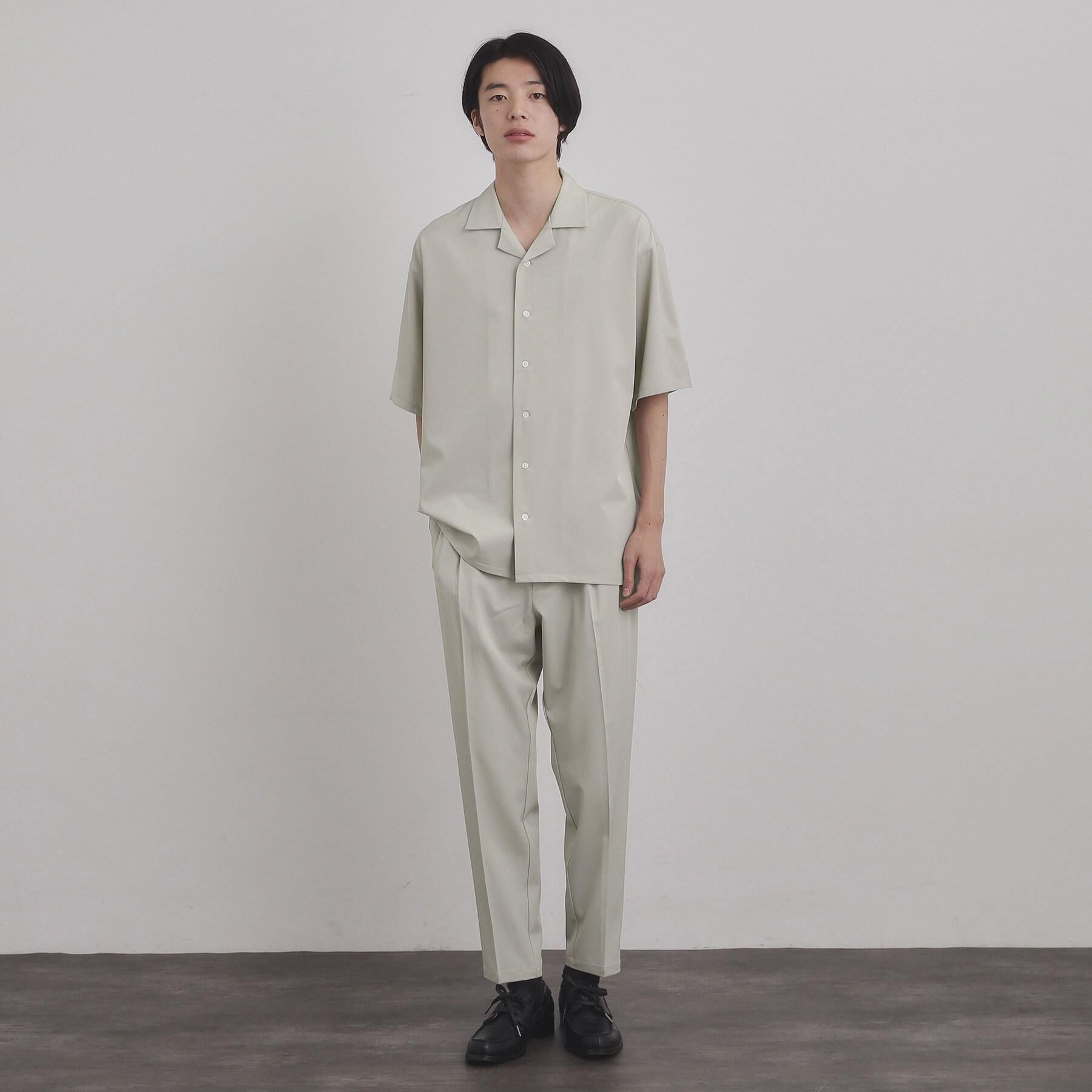 tk.TAKEO KIKUCHI「【暑い夏に最適！】ルーズトロミシャツセットアップ/上下2点セット/接触冷感/ストレッチ/洗える/オー」|スーツ|