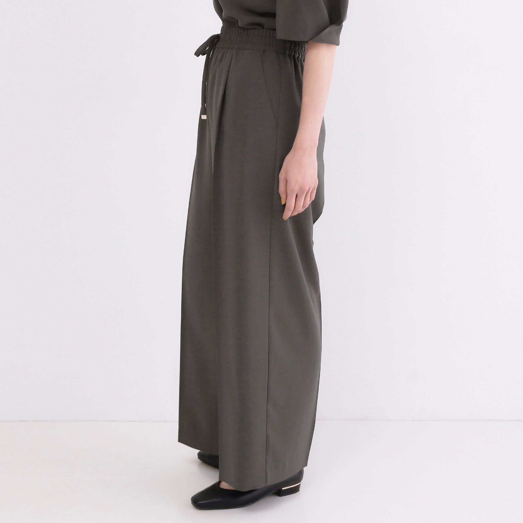 OPAQUE.CLIP「【ストレッチ／防シワ／洗濯機OK】美脚イージーワイドパンツ《SS～LL／7col／セットアップ可／丈」|その他|