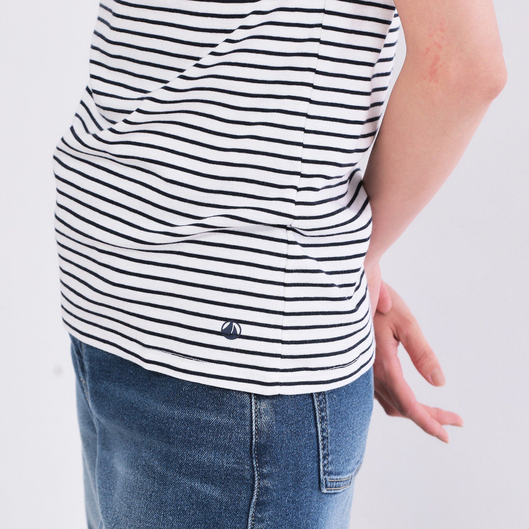 OPAQUE.CLIP「【PETIT BATEAU／プチバトー】ミニマリニエールクルーネック半袖Tシャツ」|Tシャツ・カットソー|