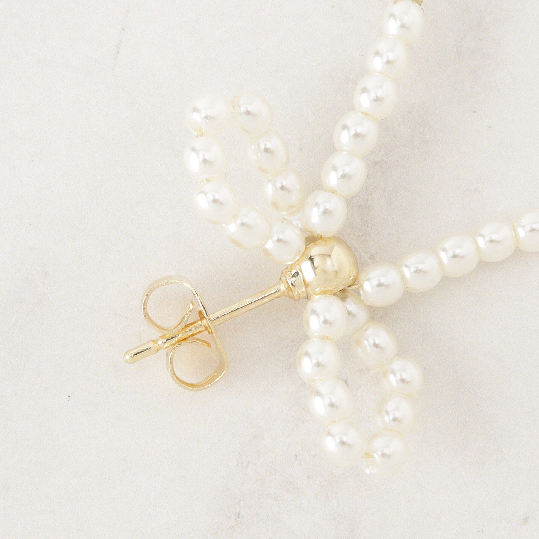 Couture broach「パール調リボンデザインピアス」|ピアス|