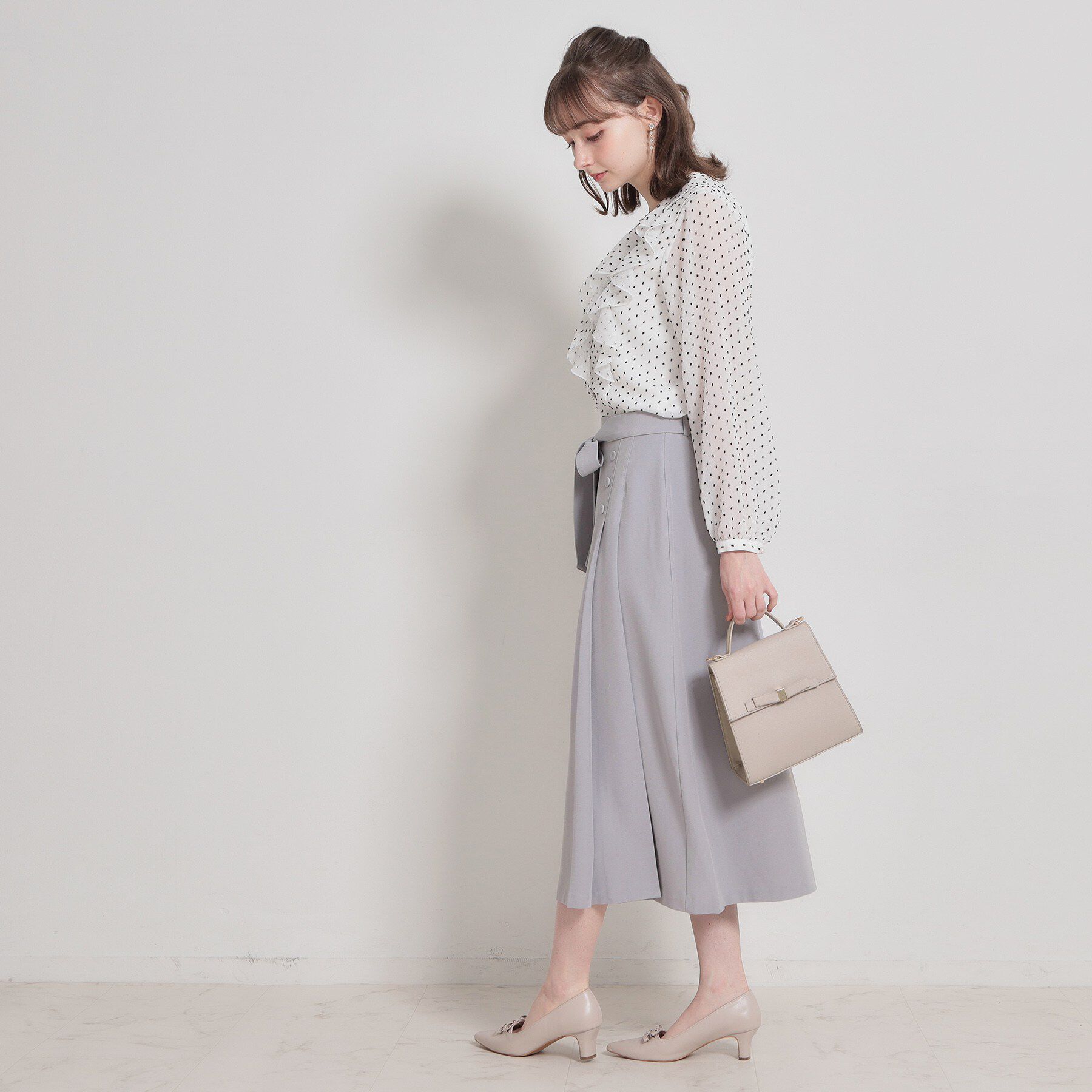 Couture broach「【洗える・通勤】サイドタック ナロースカート」|スカート|