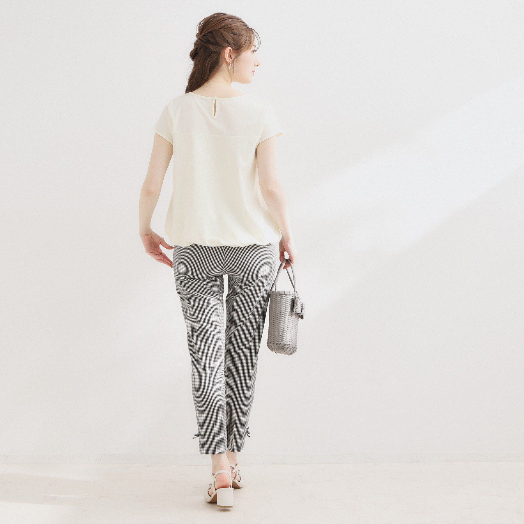 Couture broach「【UVカット・接触冷感・洗える】レース バルーントップス」|Tシャツ・カットソー|