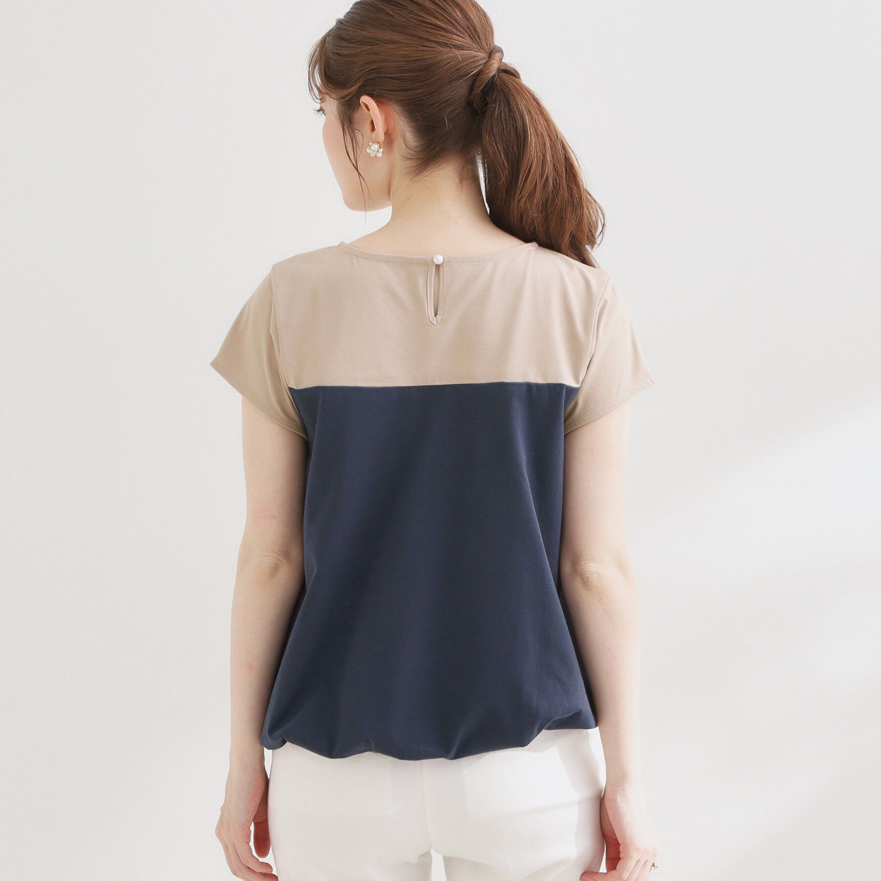 Couture broach「【UVカット・接触冷感・洗える】レース バルーントップス」|Tシャツ・カットソー|