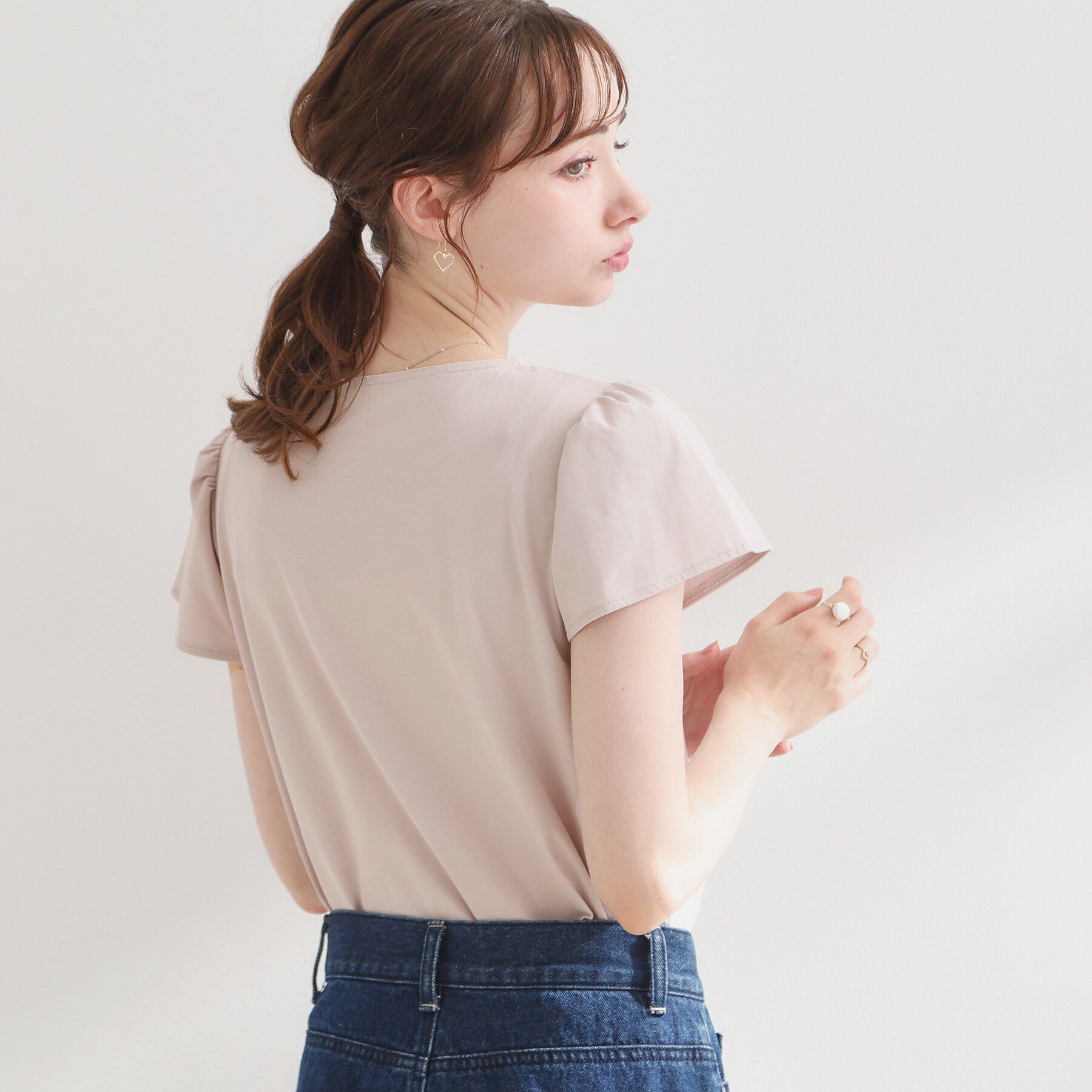 Couture broach「【接触冷感・UVカット・洗える】CATプリントTシャツ」|Tシャツ・カットソー|