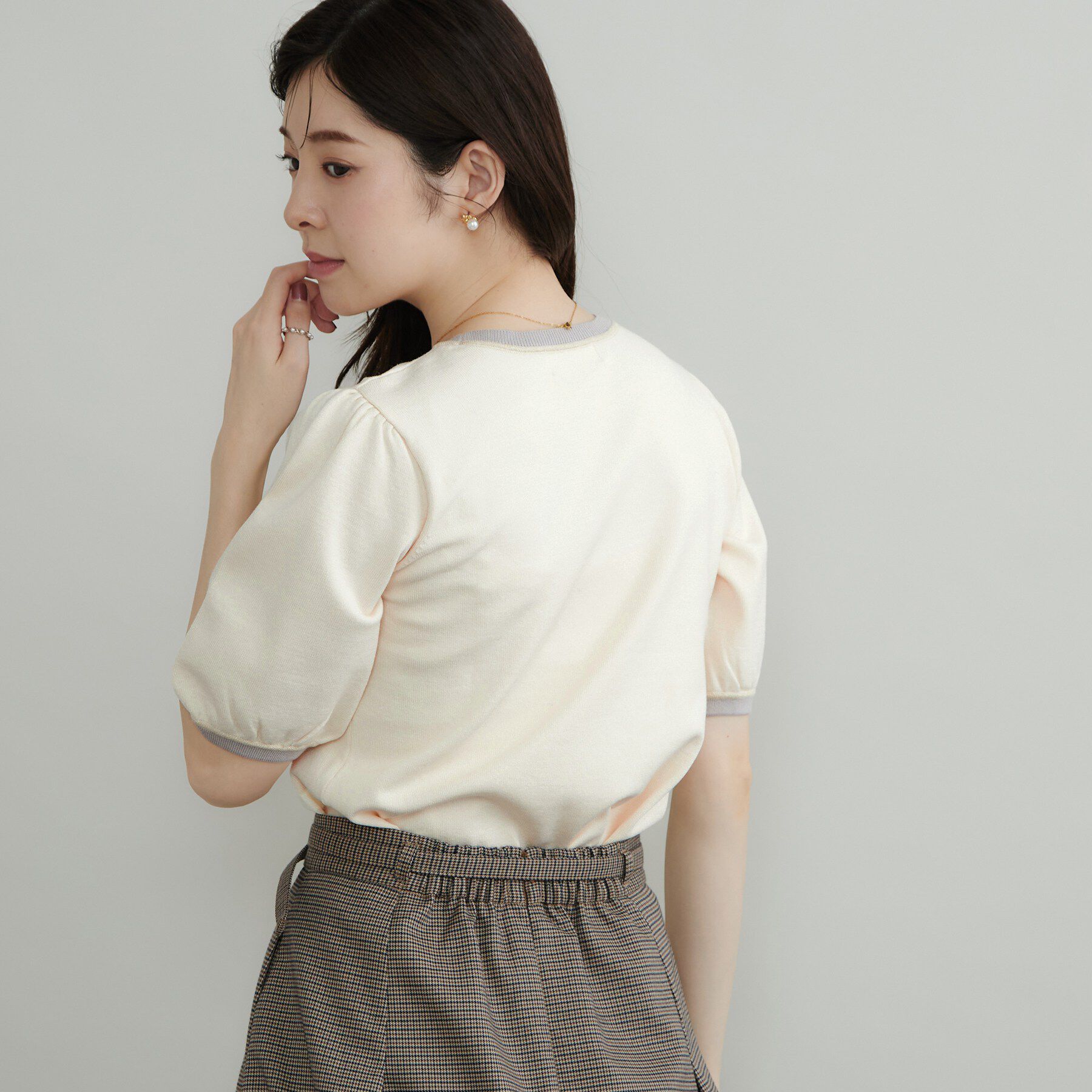 Couture broach「ラメ配色プルオーバー」|ニット・セーター|