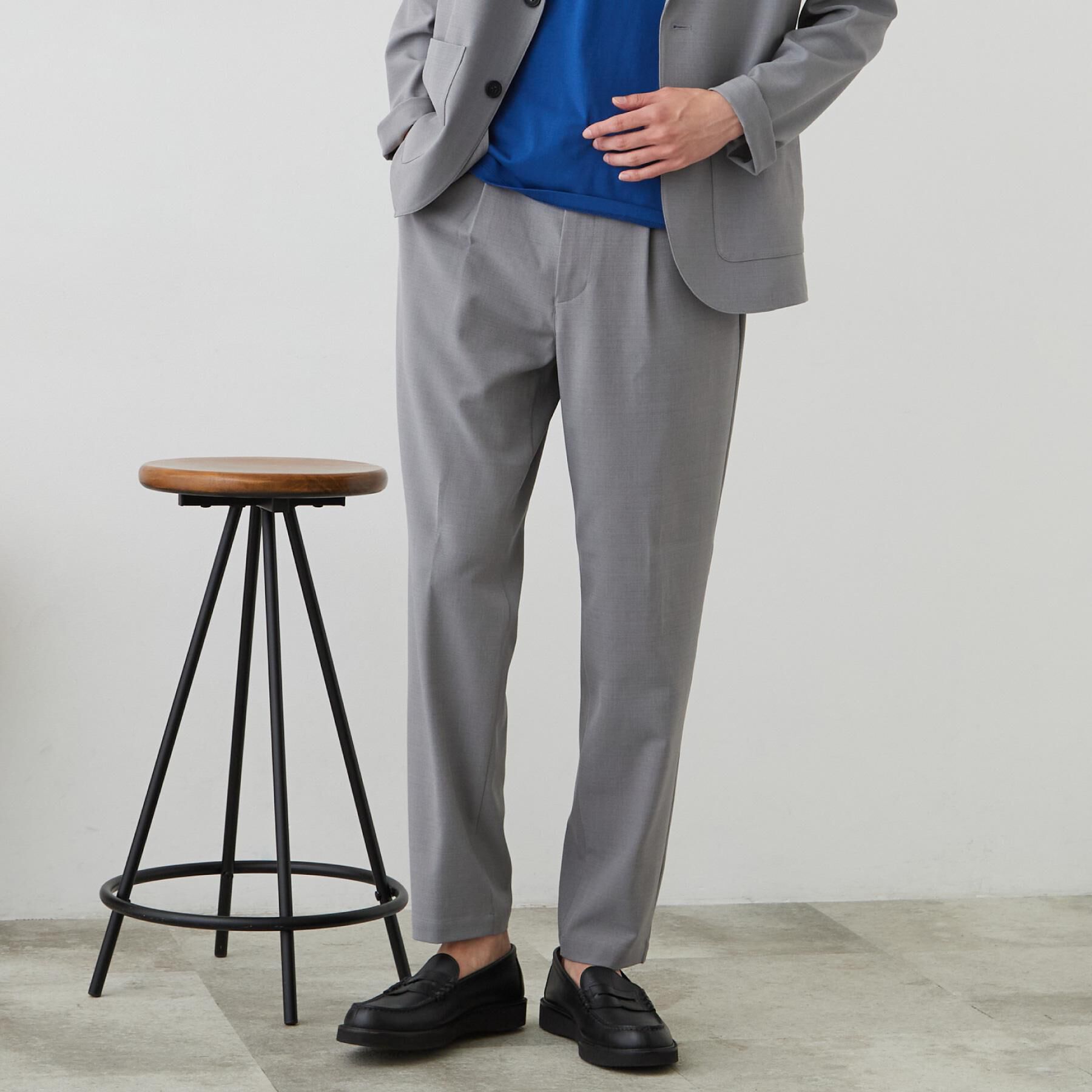 THE SHOP TK「【上下2点セット】ジャケット＋パンツ イージーセットアップ 防シワ／ストレッチ／洗濯機OK」|テーラードジャケット|