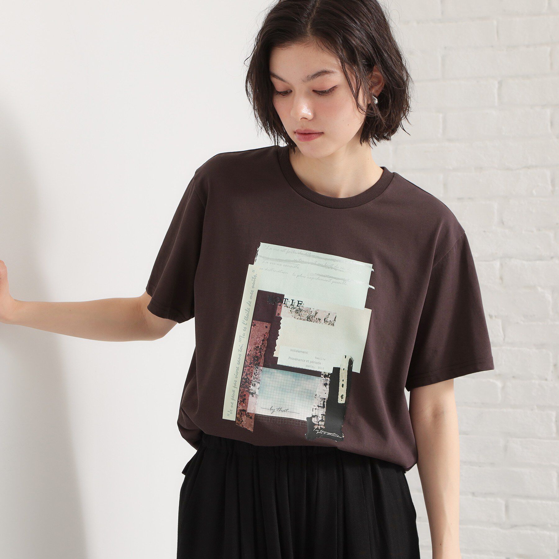 THE SHOP TK「【ひんやりさらさら】ロゴアソートクルーネックTシャツ」|Tシャツ・カットソー|