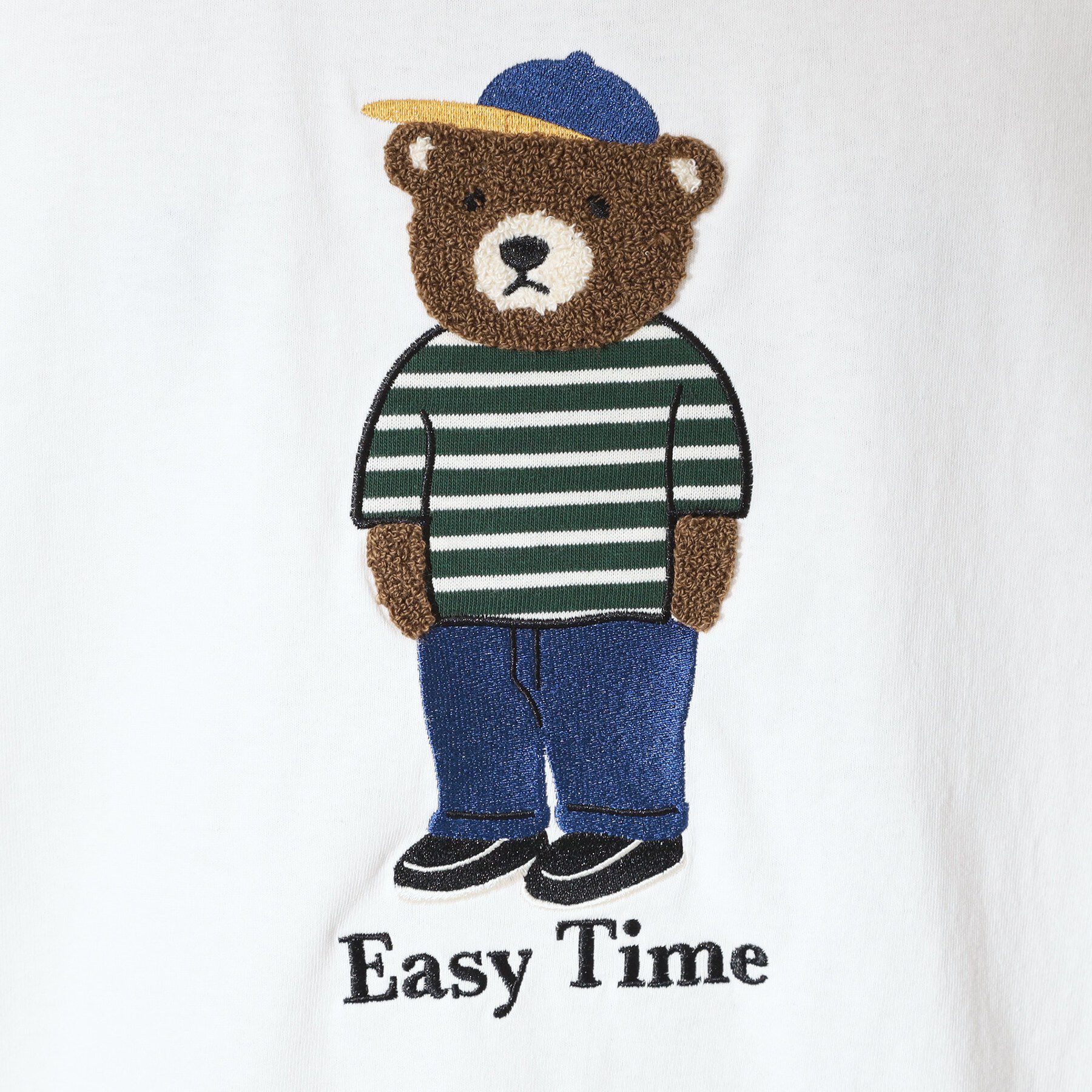THE SHOP TK「クマ サガラ刺繍 半袖Tシャツ 【洗濯機OK】」|Tシャツ・カットソー|