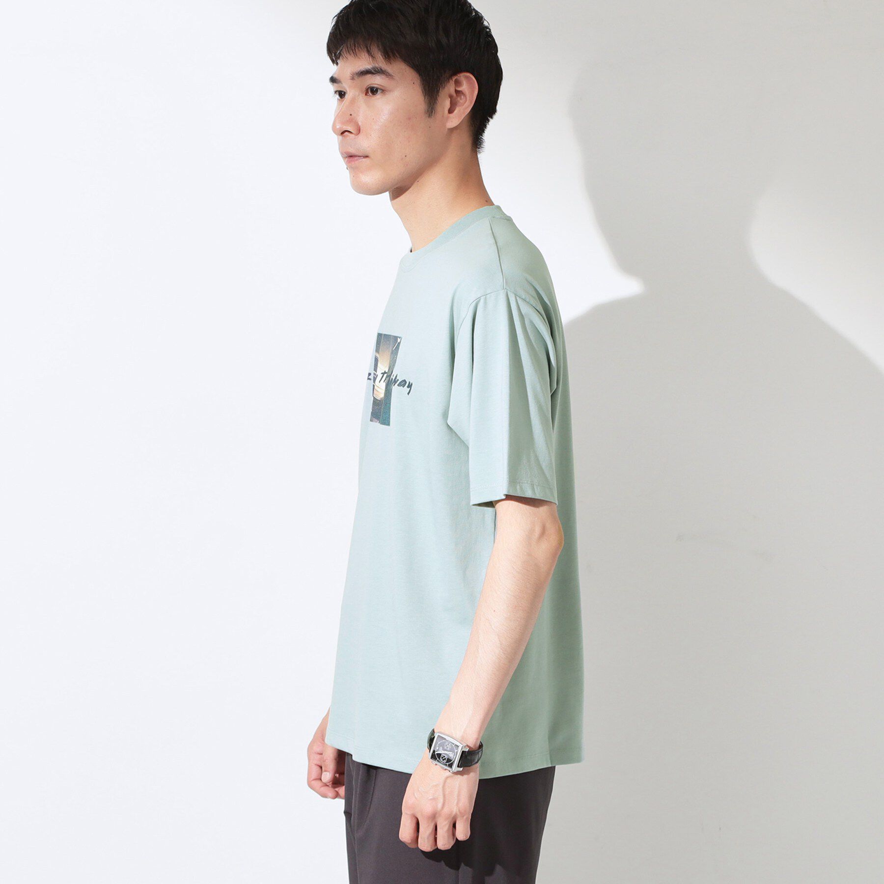 THE SHOP TK「COOLフォト半袖Tシャツ 接触冷感／洗濯機OK」|Tシャツ・カットソー|