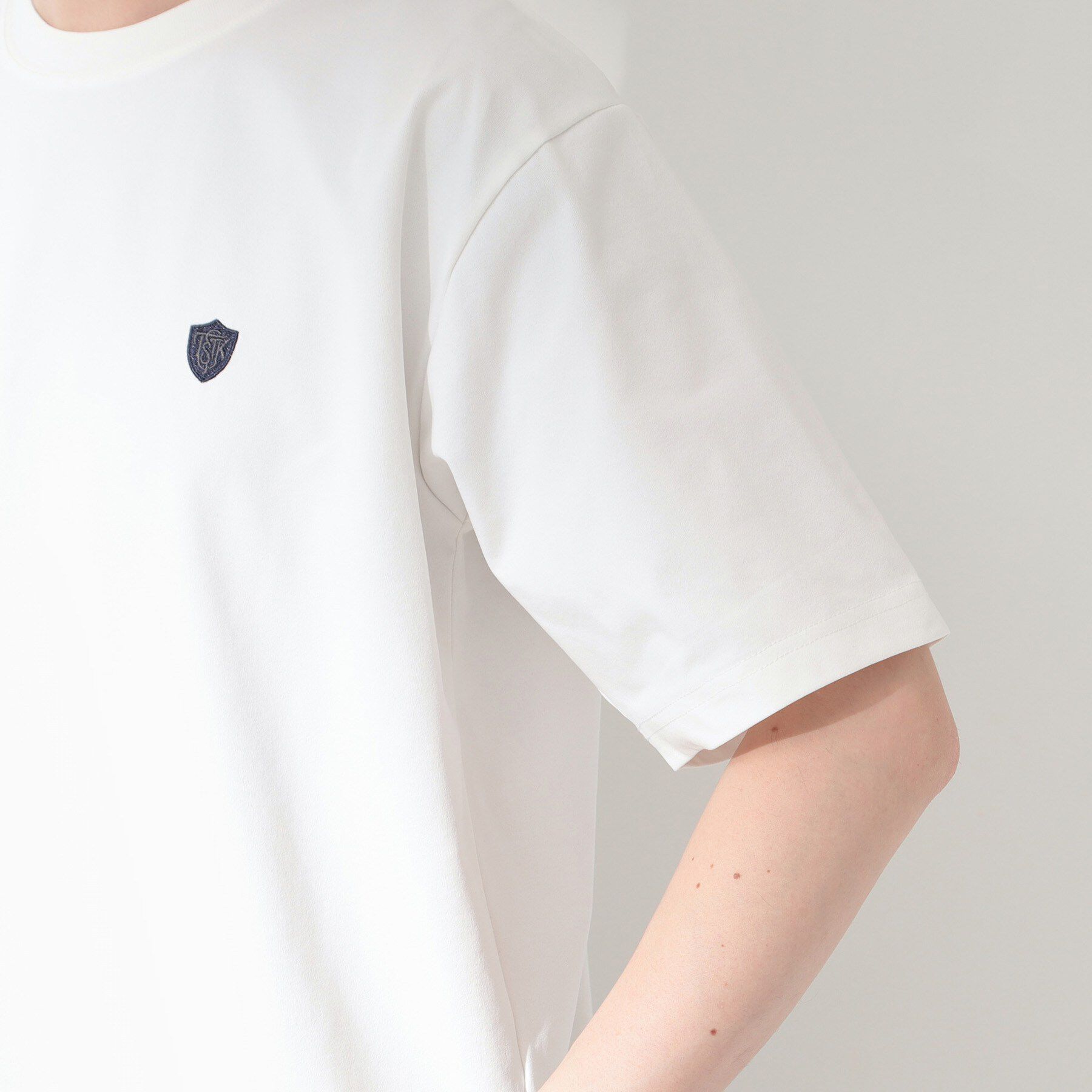 THE SHOP TK「メッシュ五分袖カーディガン＋半袖Tシャツ セットアイテム 洗濯機OK」|カーディガン|