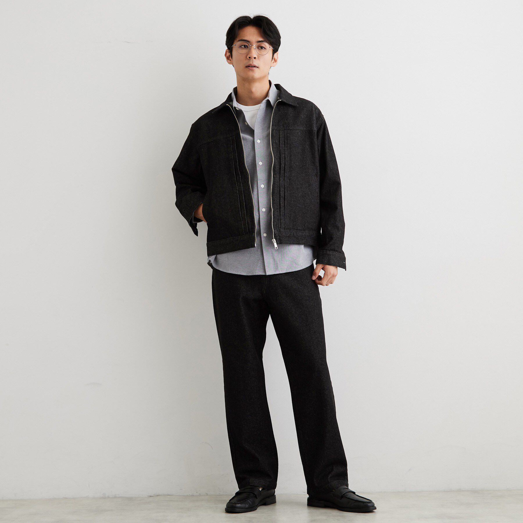 THE SHOP TK「【色落ちしにくい/セットアップ可】デニムライクイージーパンツ」|その他|