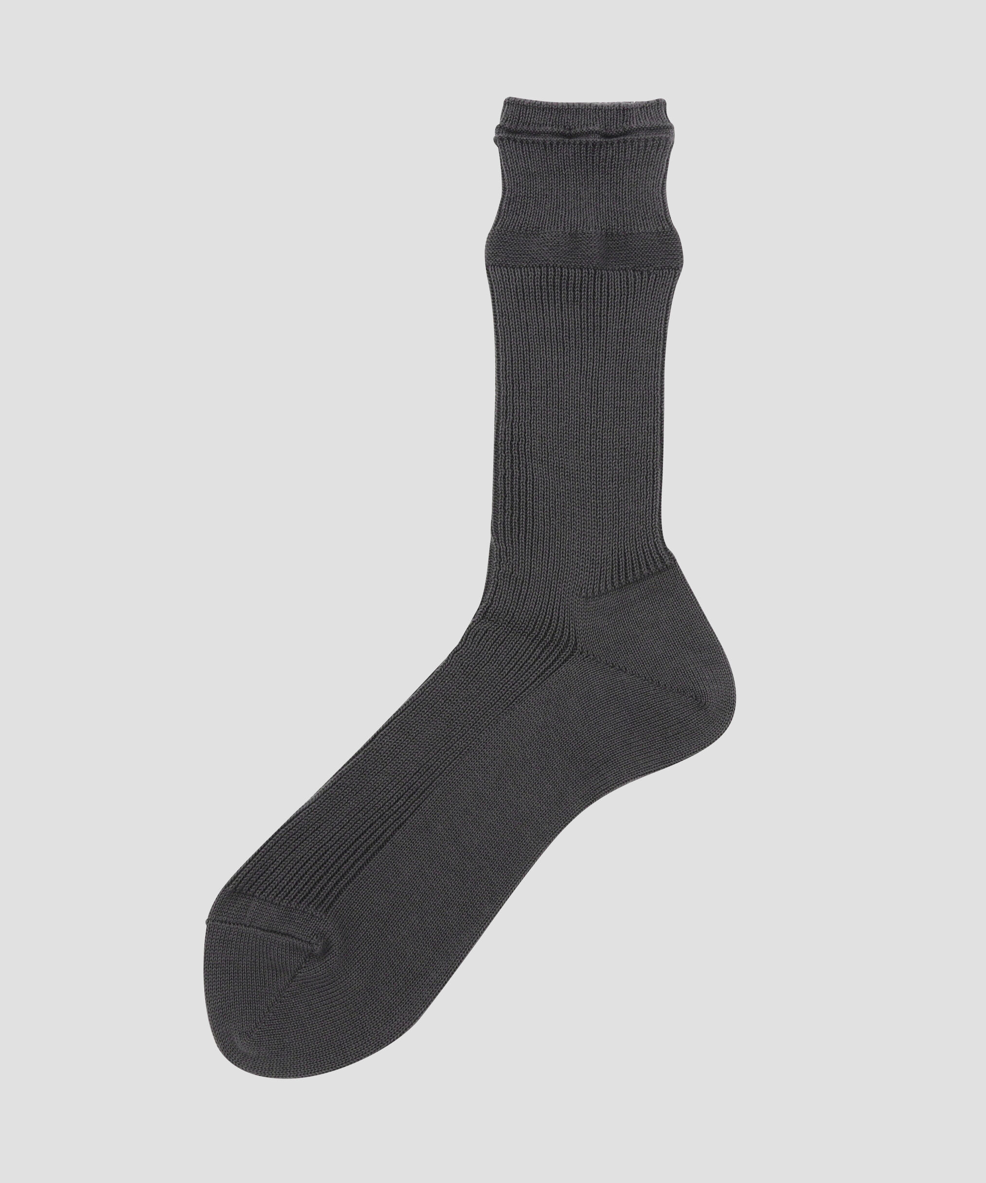 MHL.「MEN FINE COTTON RIB SOCKS」|ソックス|MID GREY2