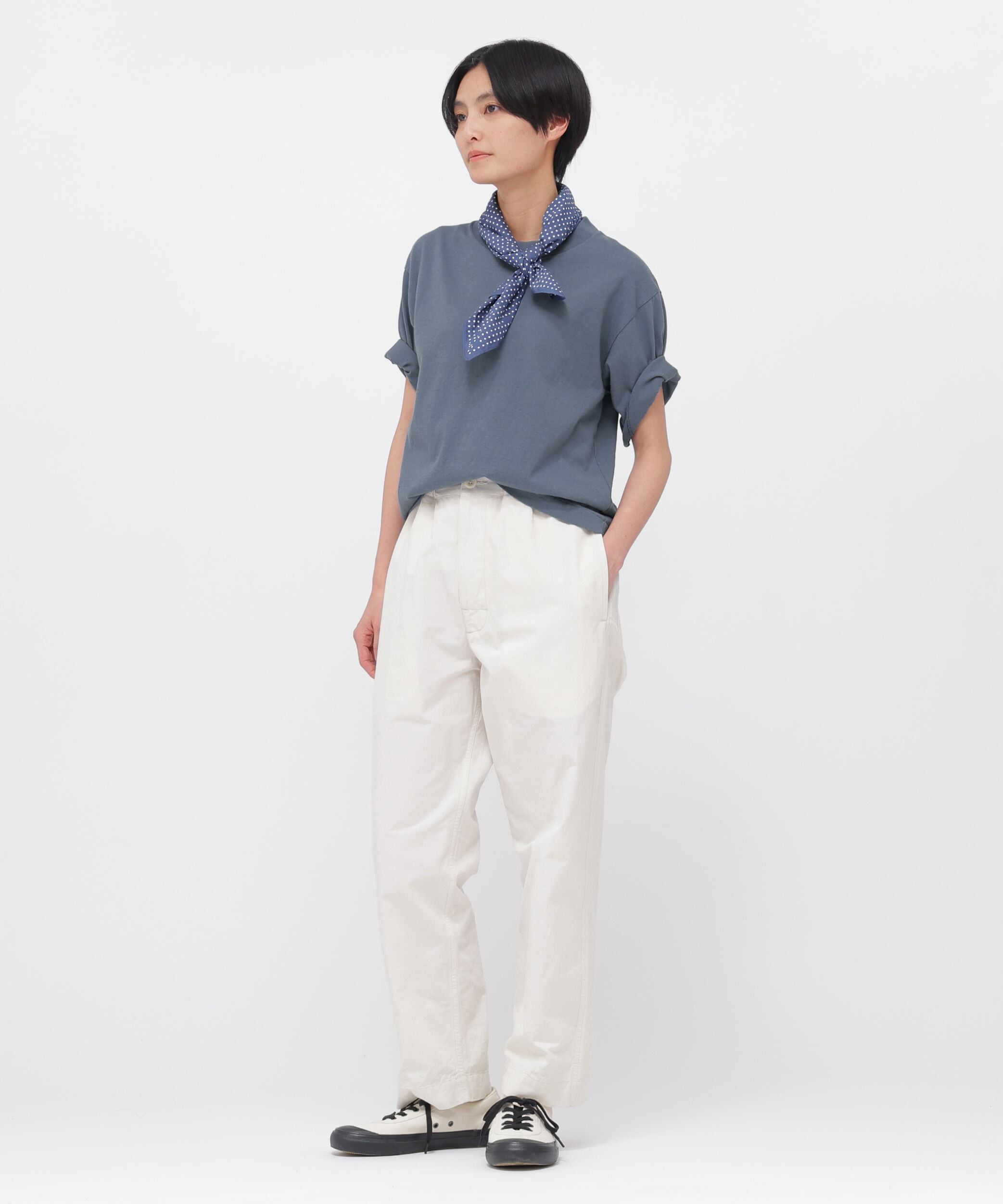 MHL.「UPCYCLED COTTON JERSEY TOP」|Tシャツ・カットソー|