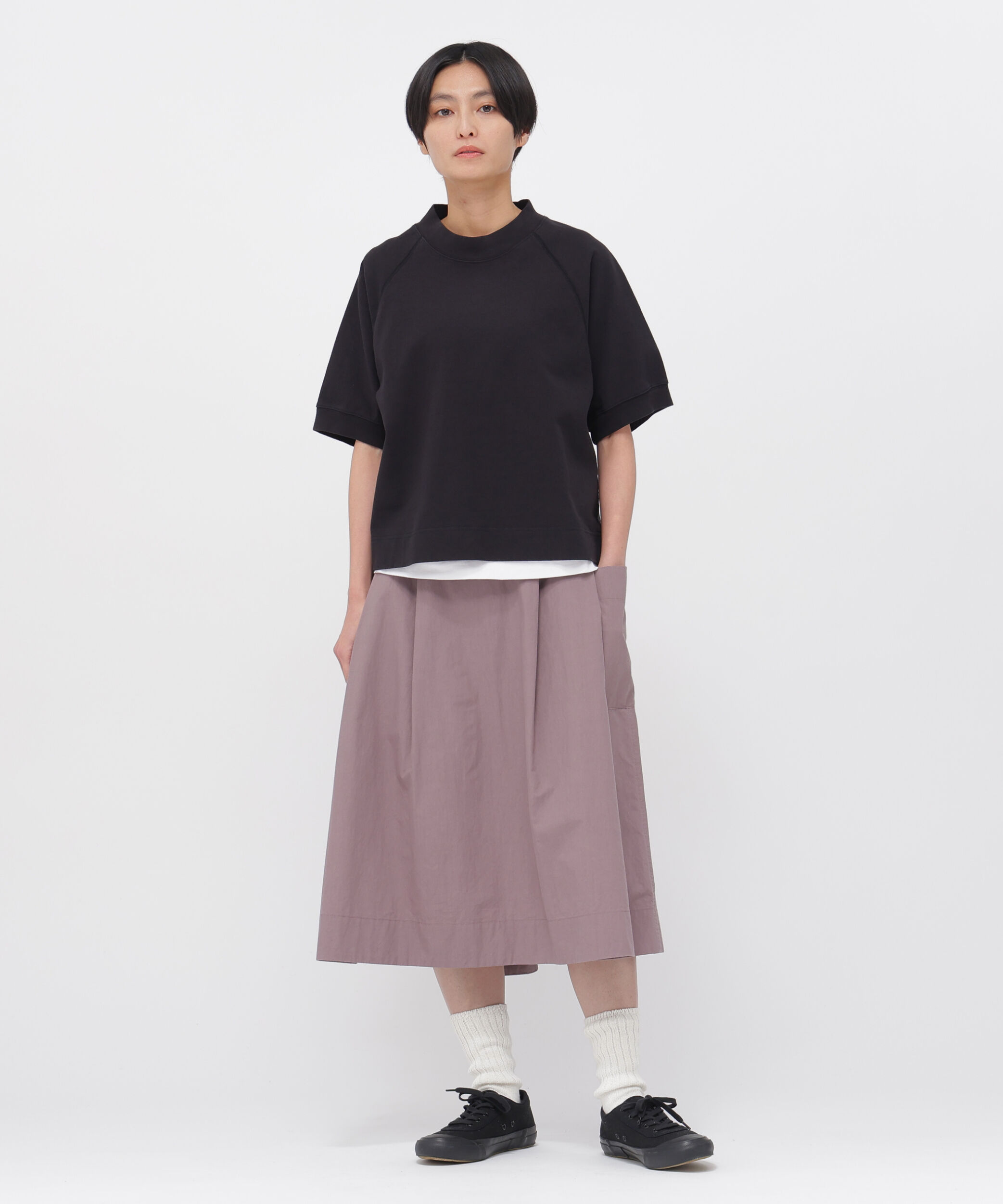 MHL.「WASHED COTTON POPLIN SKIRT」|スカート|