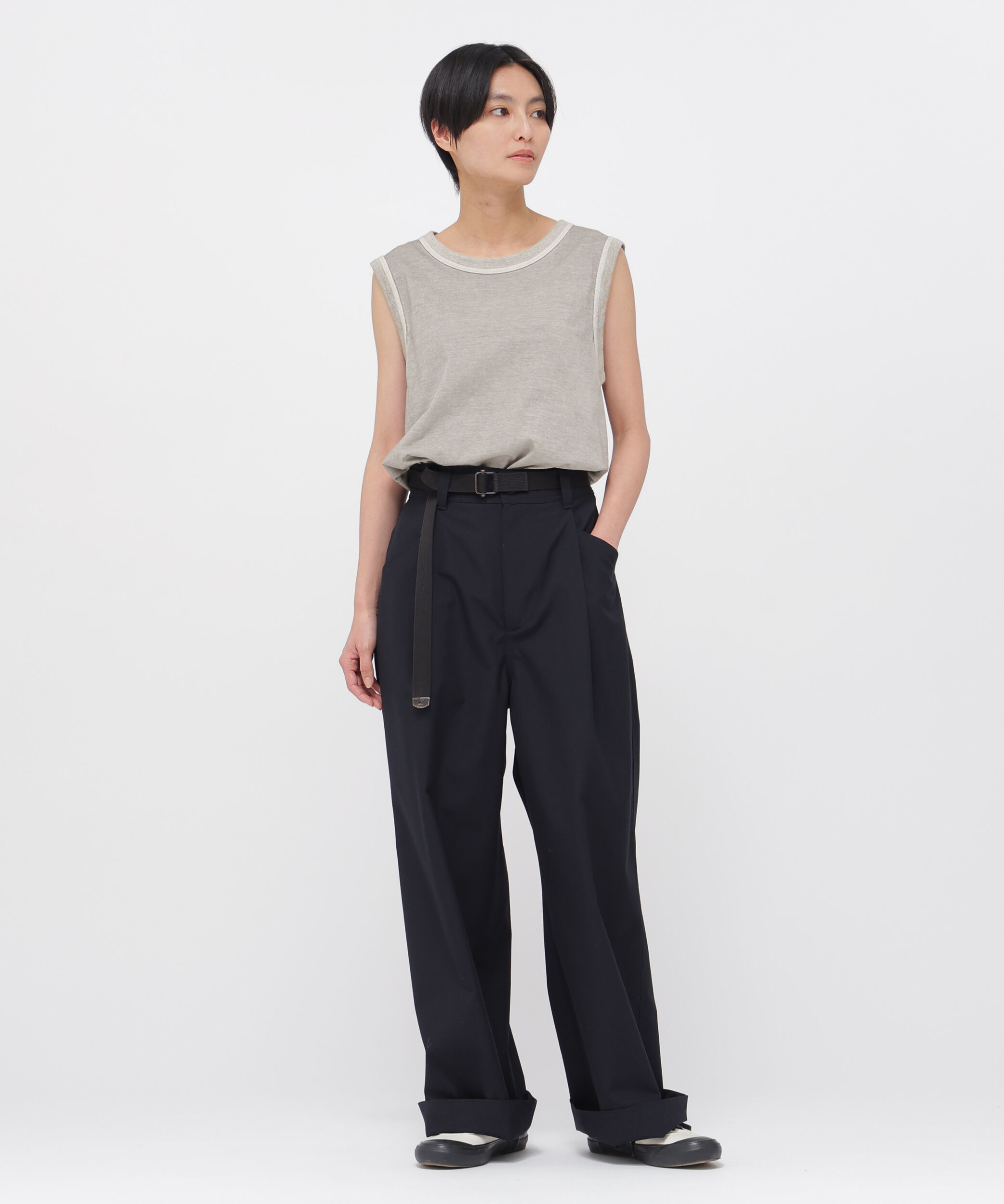 MHL.「GARMENT DYE BASIC JERSEY TOP」|Tシャツ・カットソー|