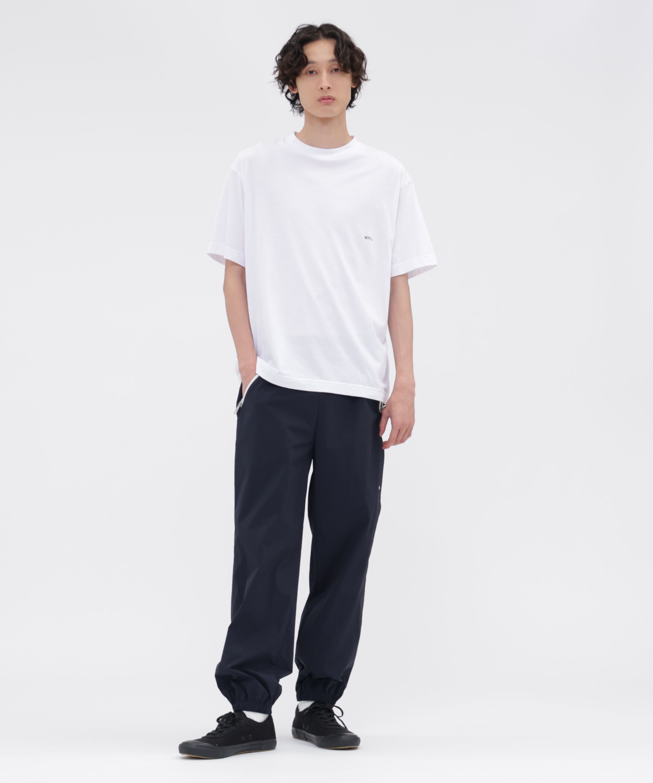 MHL.「MHL. UTILITY WEAR COTTON POLYESTER PLAIN JERSEY TOP」|Tシャツ・カットソー|