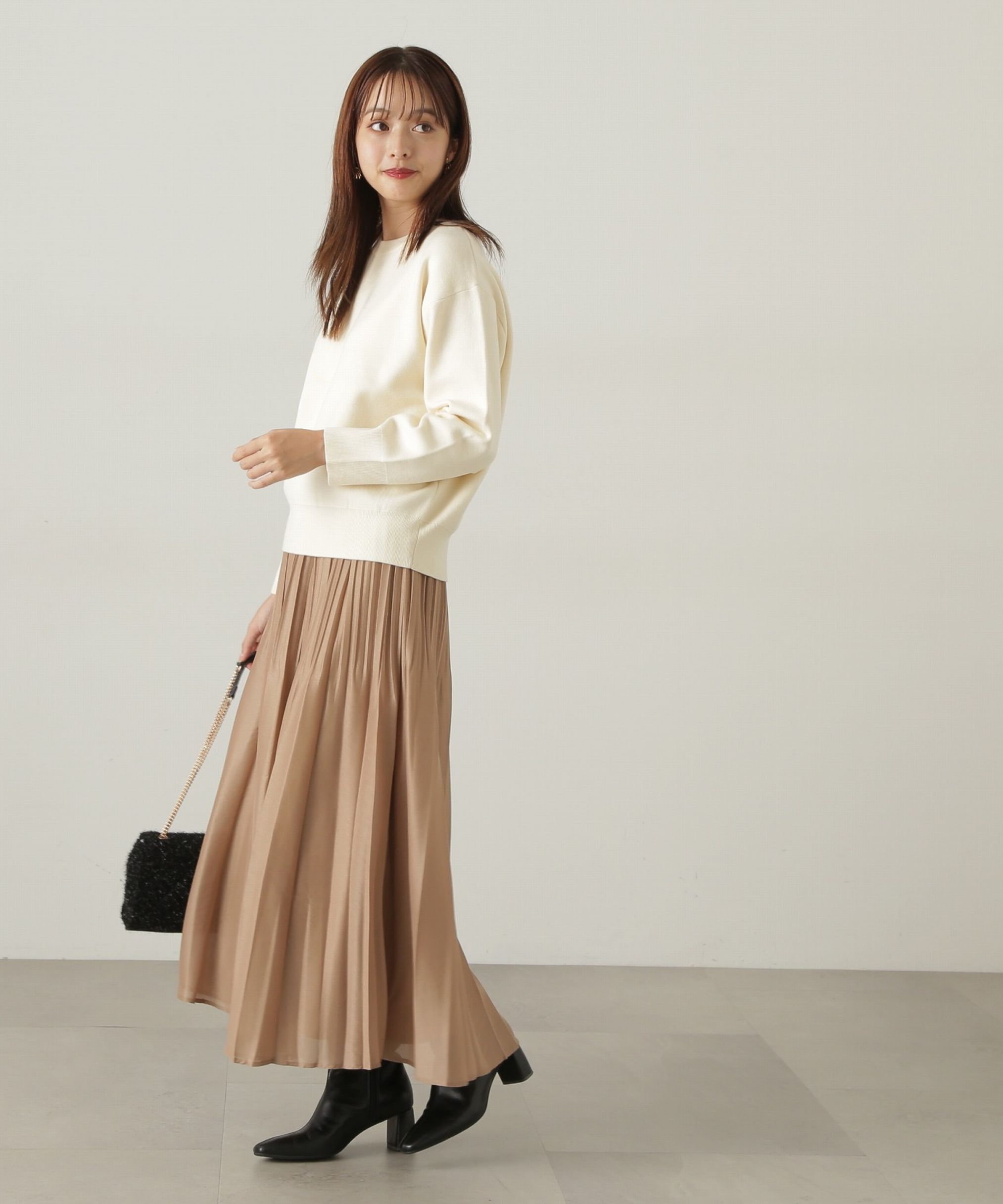 PROPORTION BODY DRESSING「プリーツオーガンスカート　24AW」|スカート|