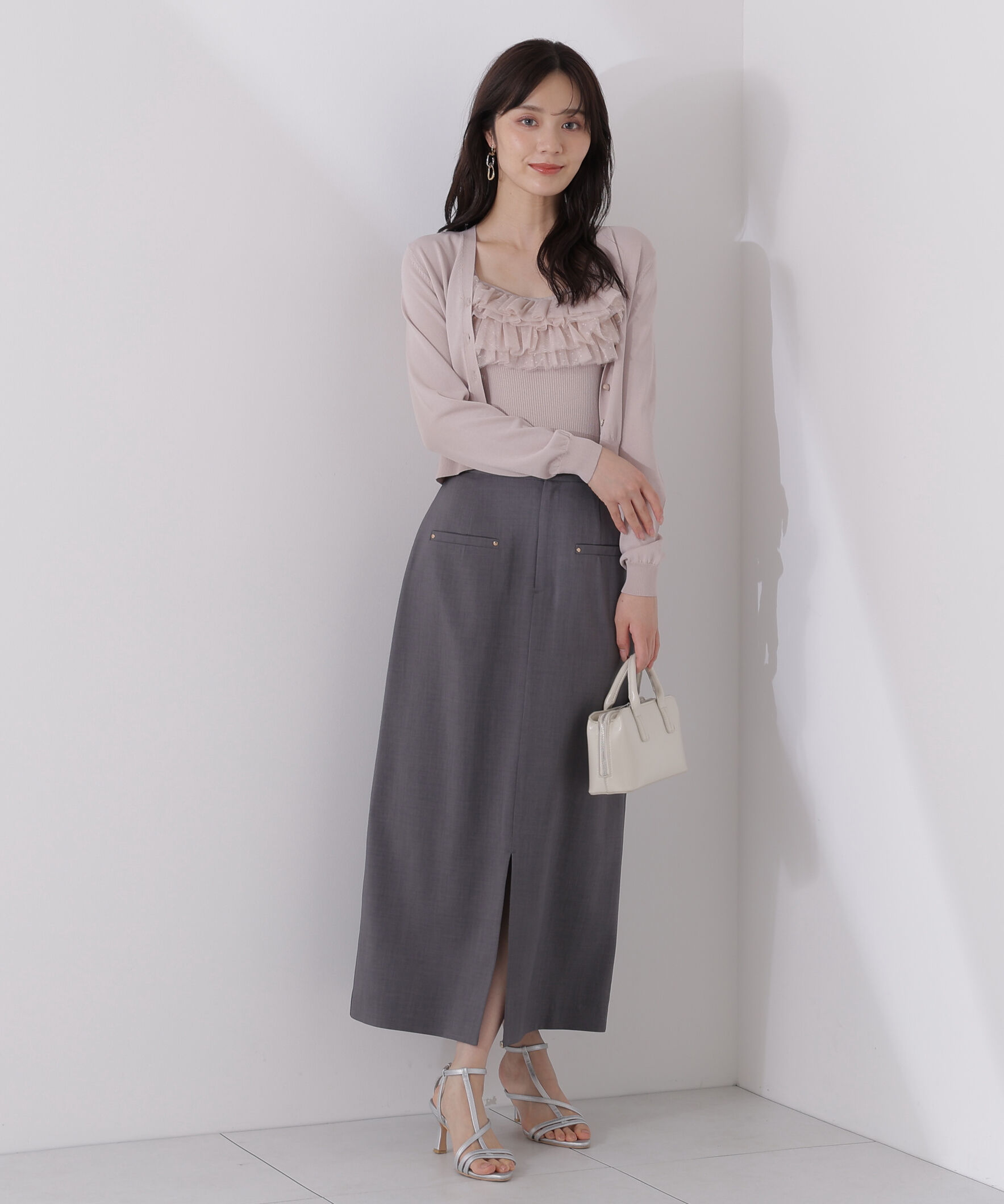 PROPORTION BODY DRESSING「チュール付きニットアンサンブル」|ニット・セーター|