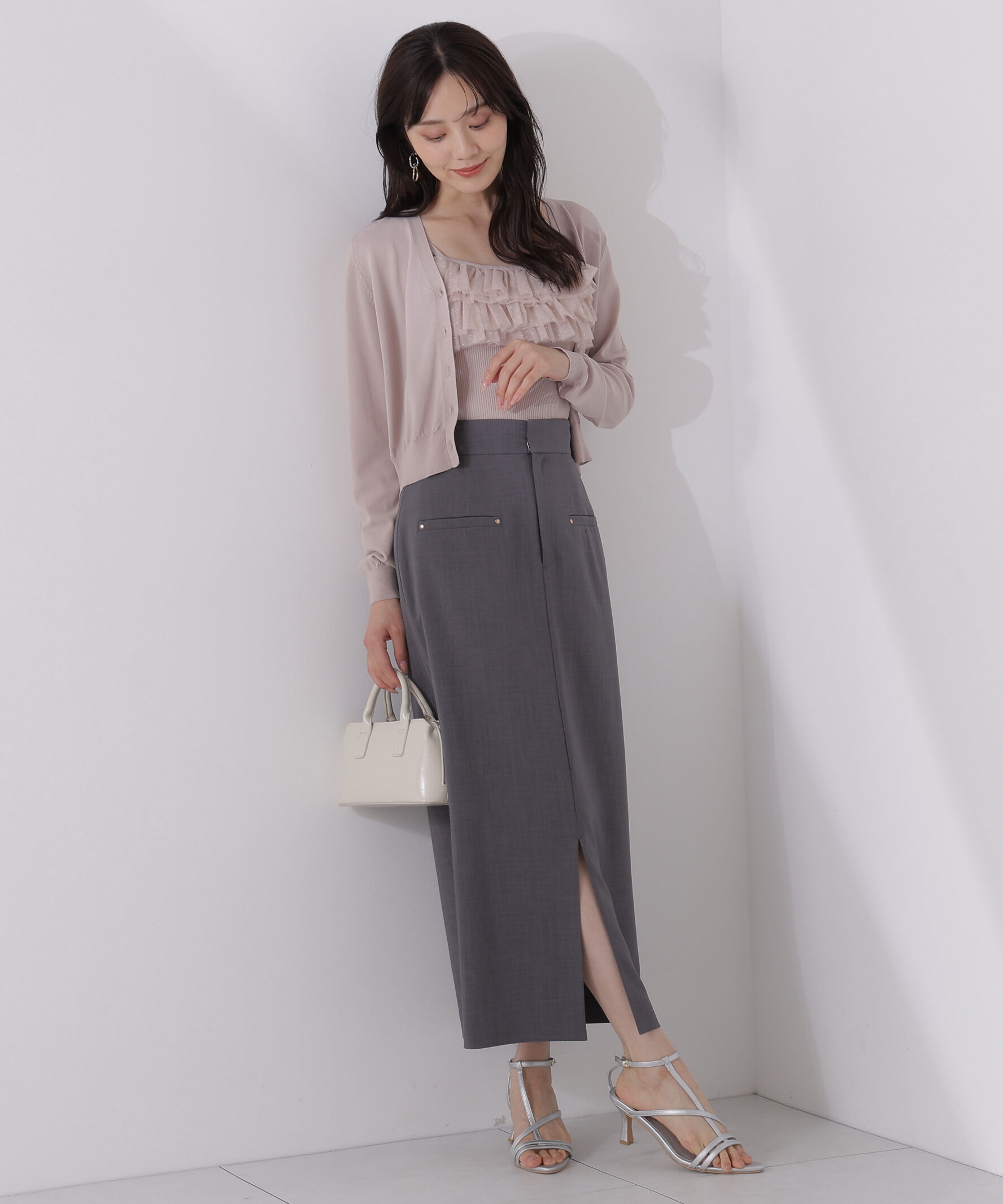 PROPORTION BODY DRESSING「チュール付きニットアンサンブル」|ニット・セーター|