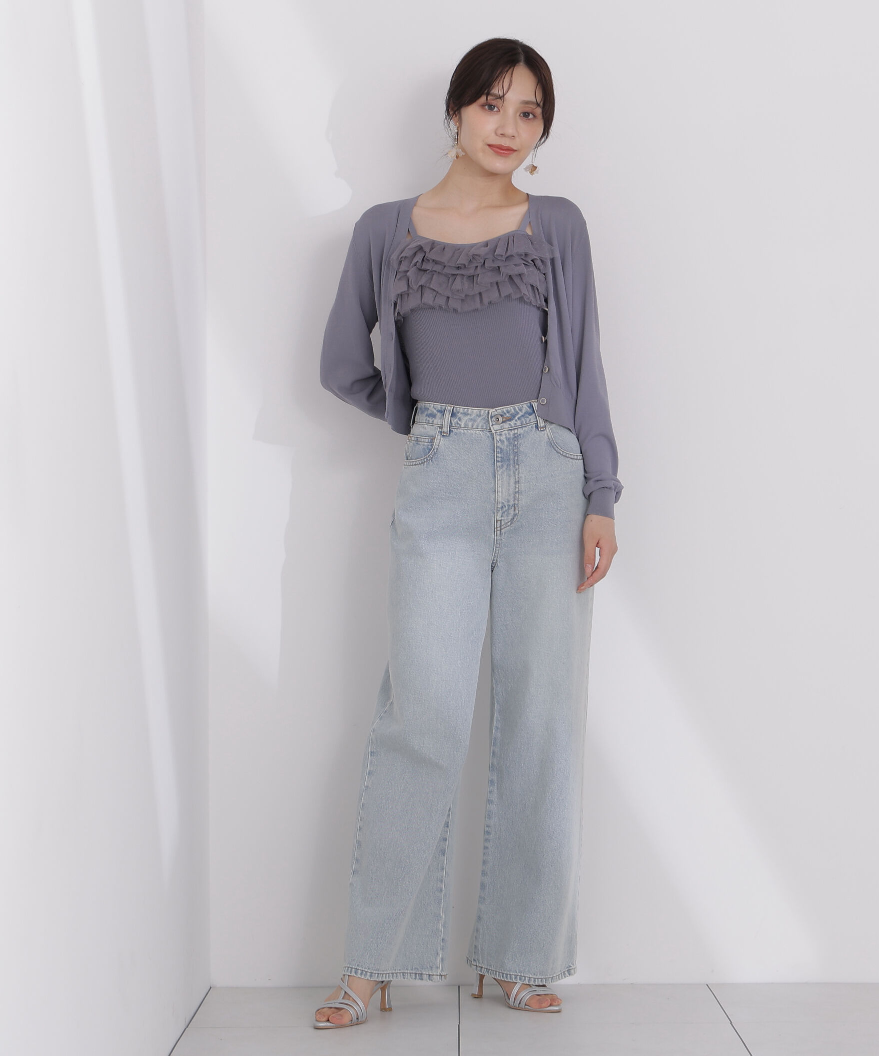 PROPORTION BODY DRESSING「チュール付きニットアンサンブル」|ニット・セーター|