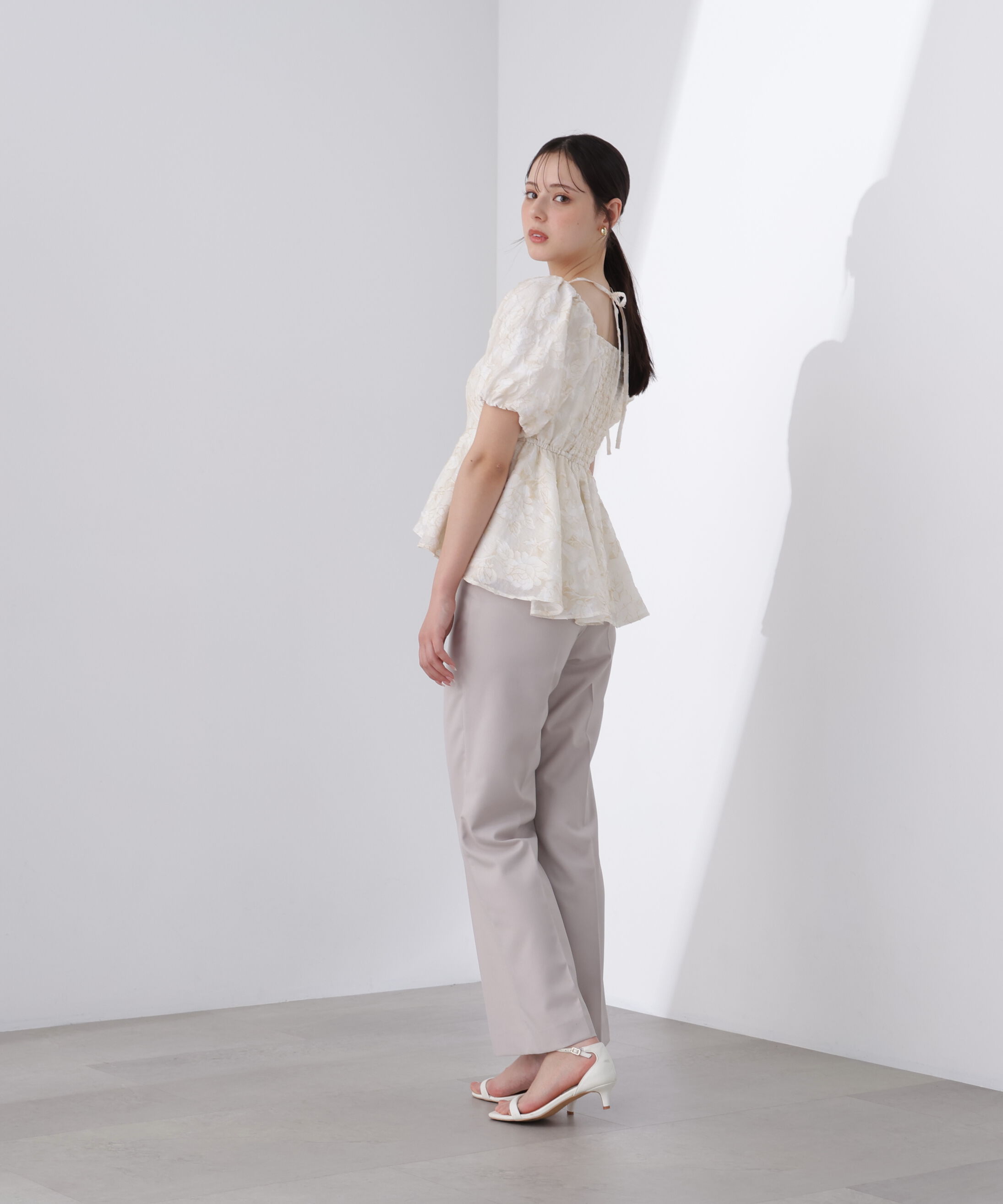 PROPORTION BODY DRESSING「バルーンスリーブペプラムセットアップ」|ワンピース|