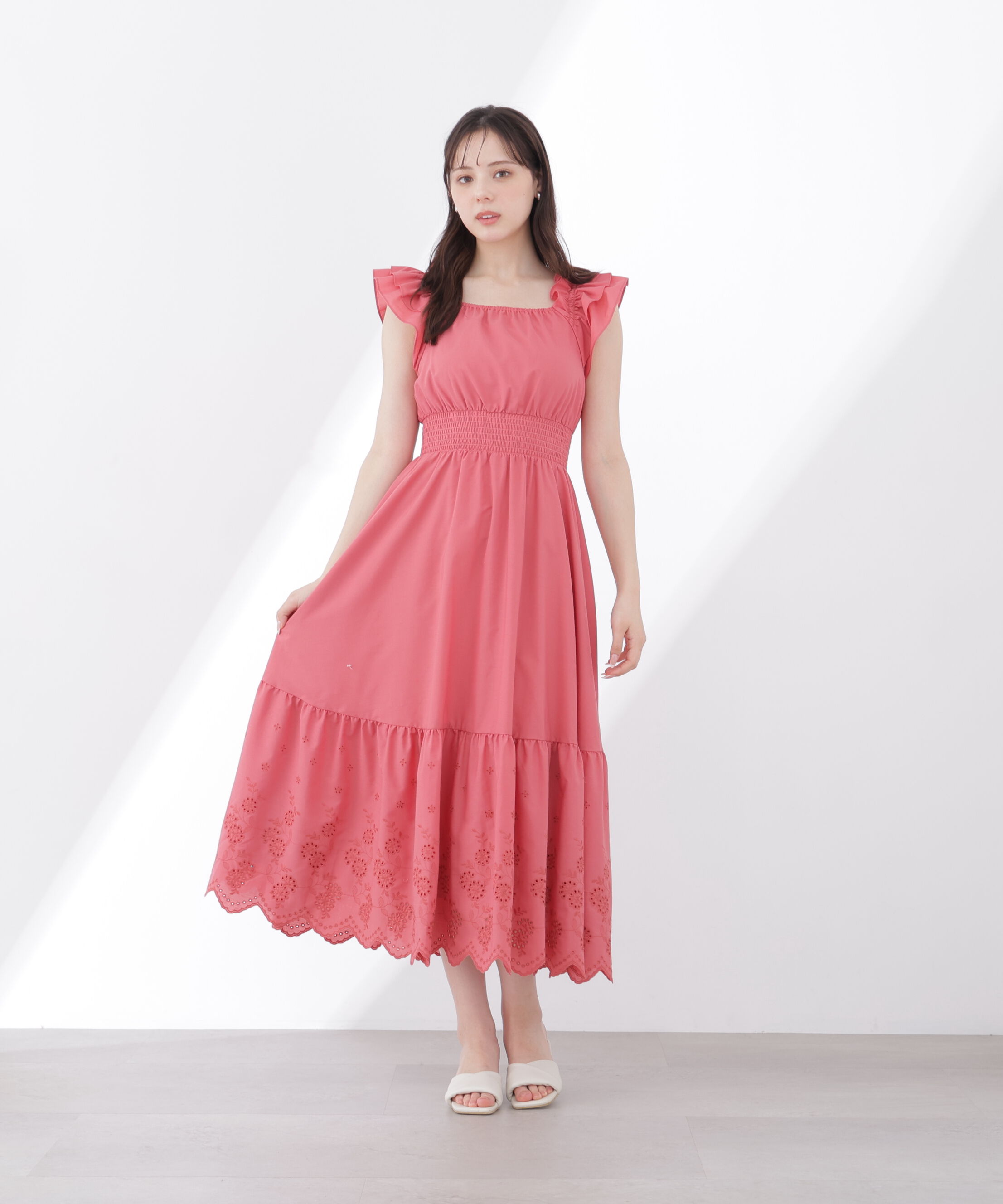 PROPORTION BODY DRESSING「〈EDIT COLOGNE〉コットンエンブロイダリーワンピース」|ワンピース|