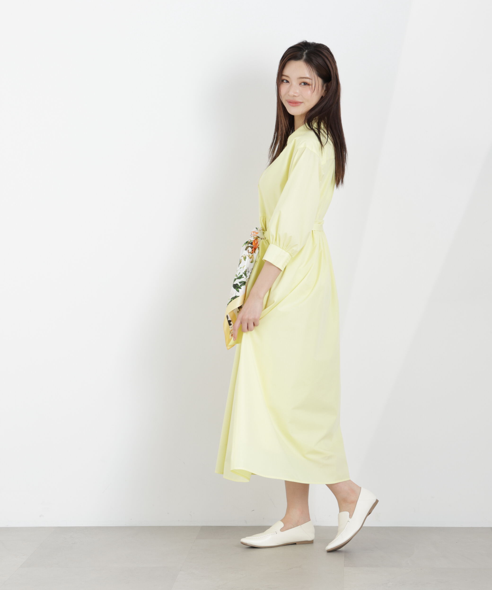 PROPORTION BODY DRESSING「リボン付きシャツワンピース　26SS」|ワンピース|