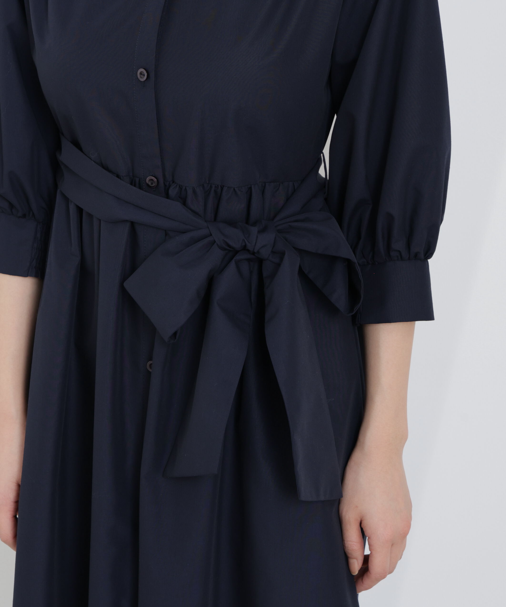 PROPORTION BODY DRESSING「リボン付きシャツワンピース　26SS」|ワンピース|
