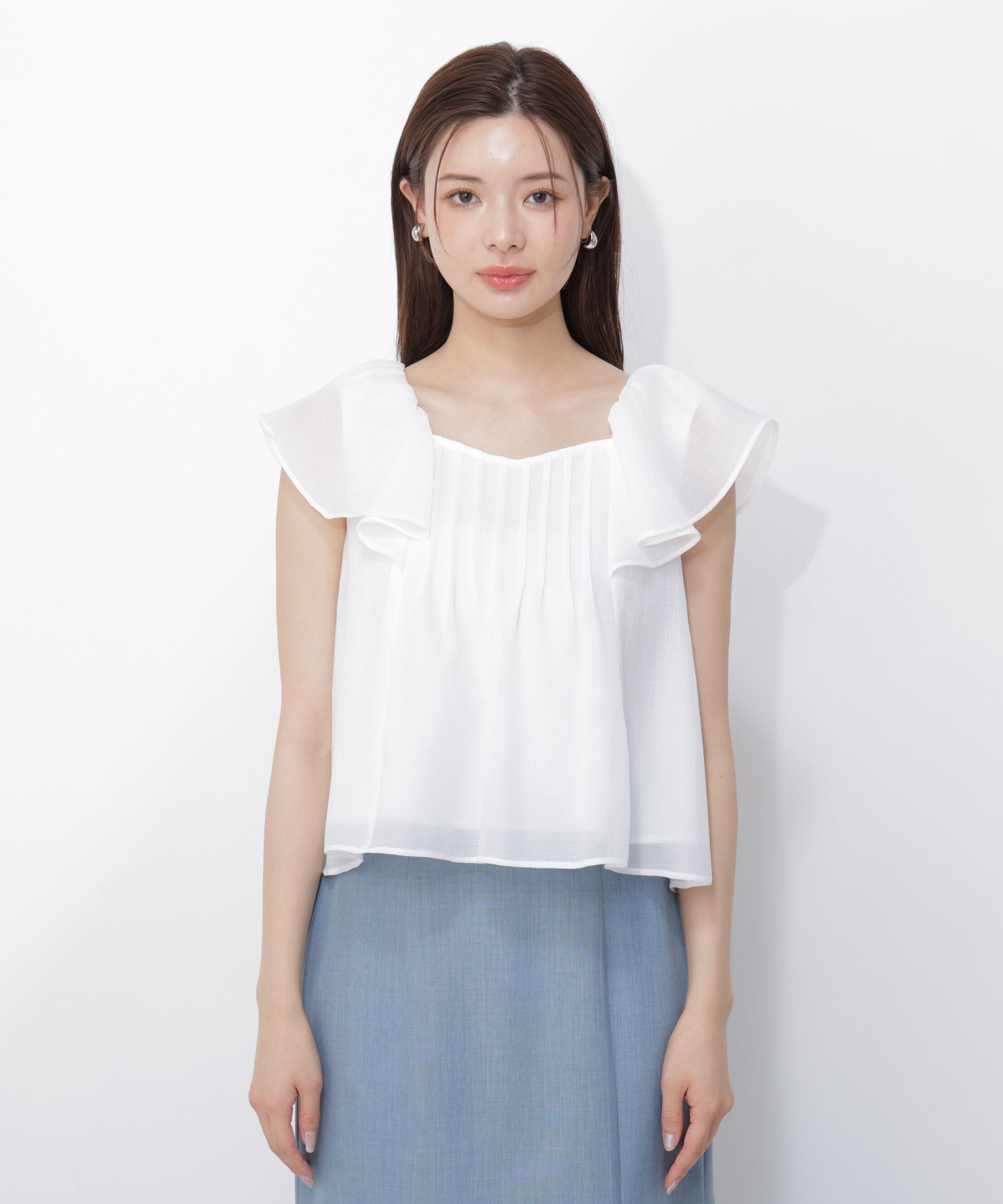 PROPORTION BODY DRESSING「ラッフルスリーブブラウス」|シャツ・ブラウス|